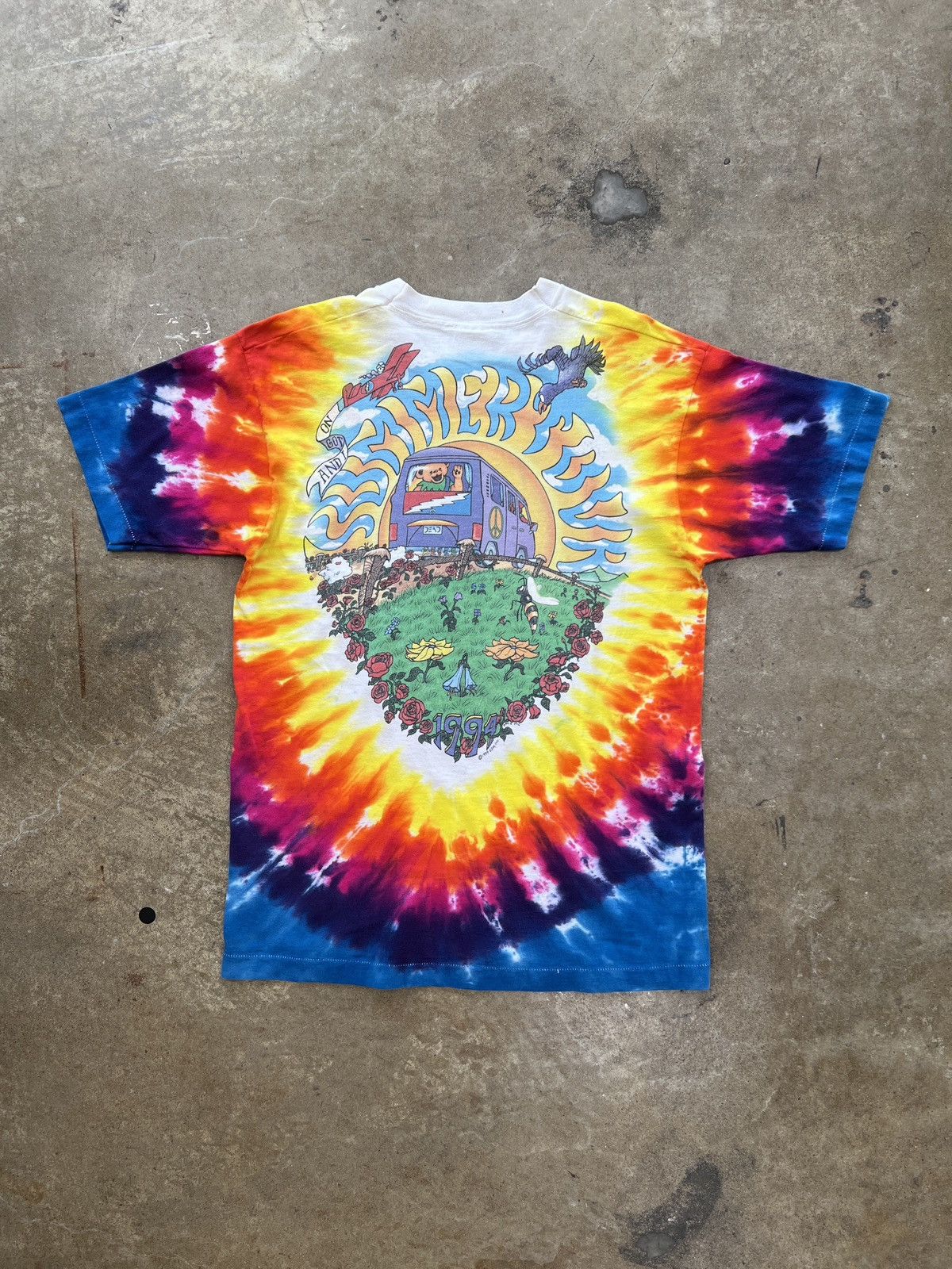 Band Tees Vintage 1994 Grateful Dead Liquid Blue Summer Tour Tee Large Size US L / EU 52-54 / 3 - 5 Thumbnail