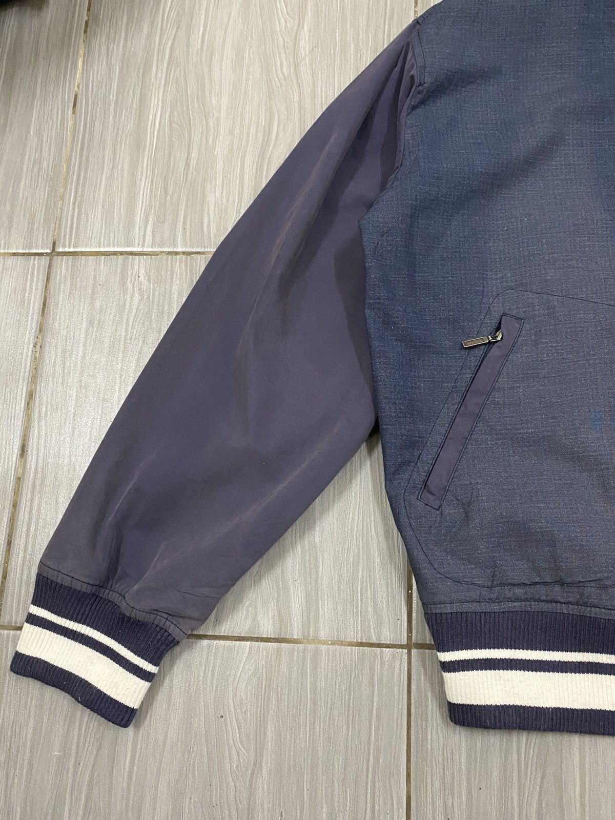 Golden Bear Golden Bear Two-Tone Navy Blue Bomber Jacket Size US L / EU 52-54 / 3 - 3 Thumbnail