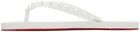 o1s1wg110924 Loubi Flip Sandals in White