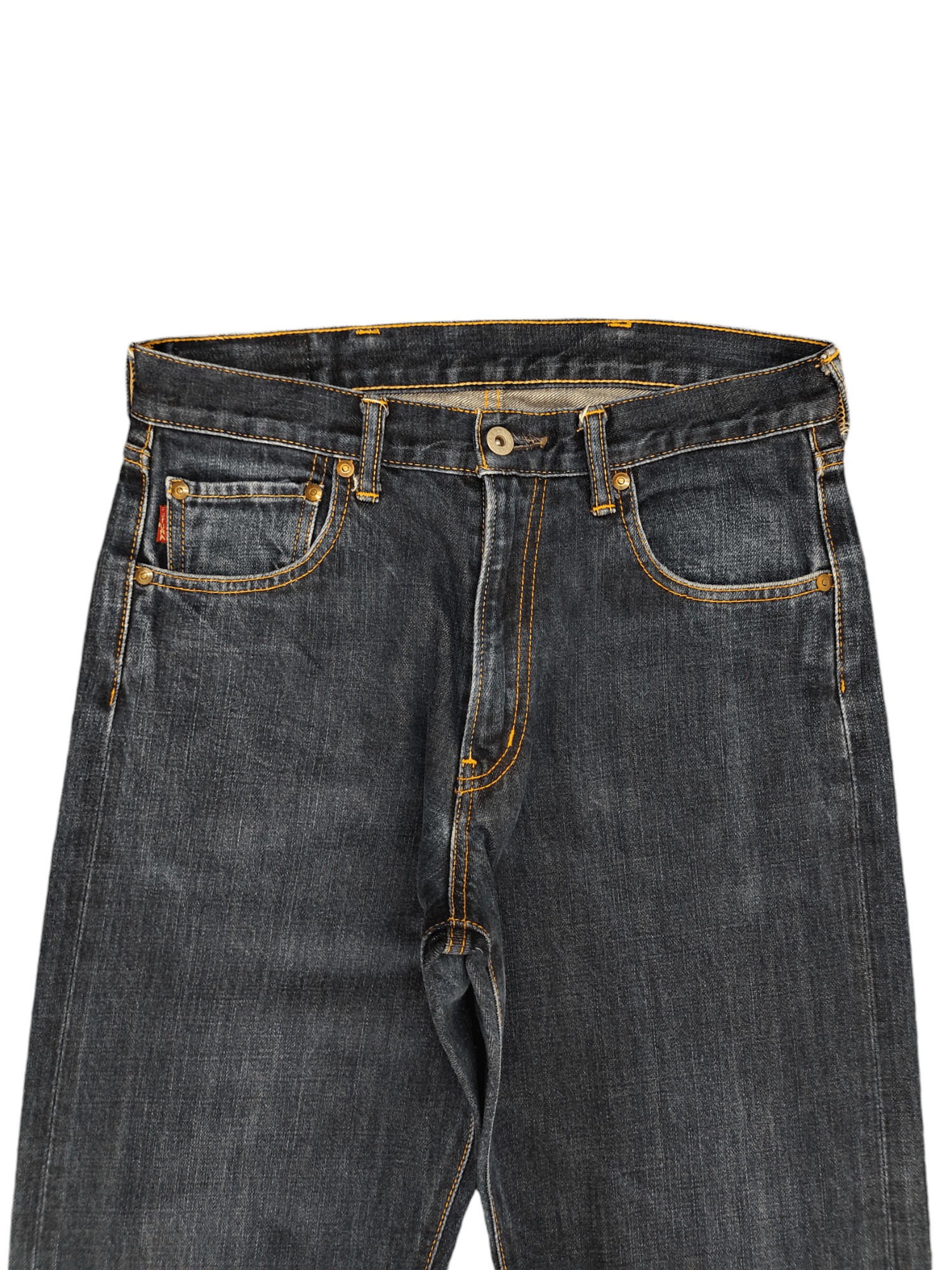 Futura 1990s Futura Embroidered Logo Distress Denim Jeans Size US 30 / EU 46 - 3 Thumbnail
