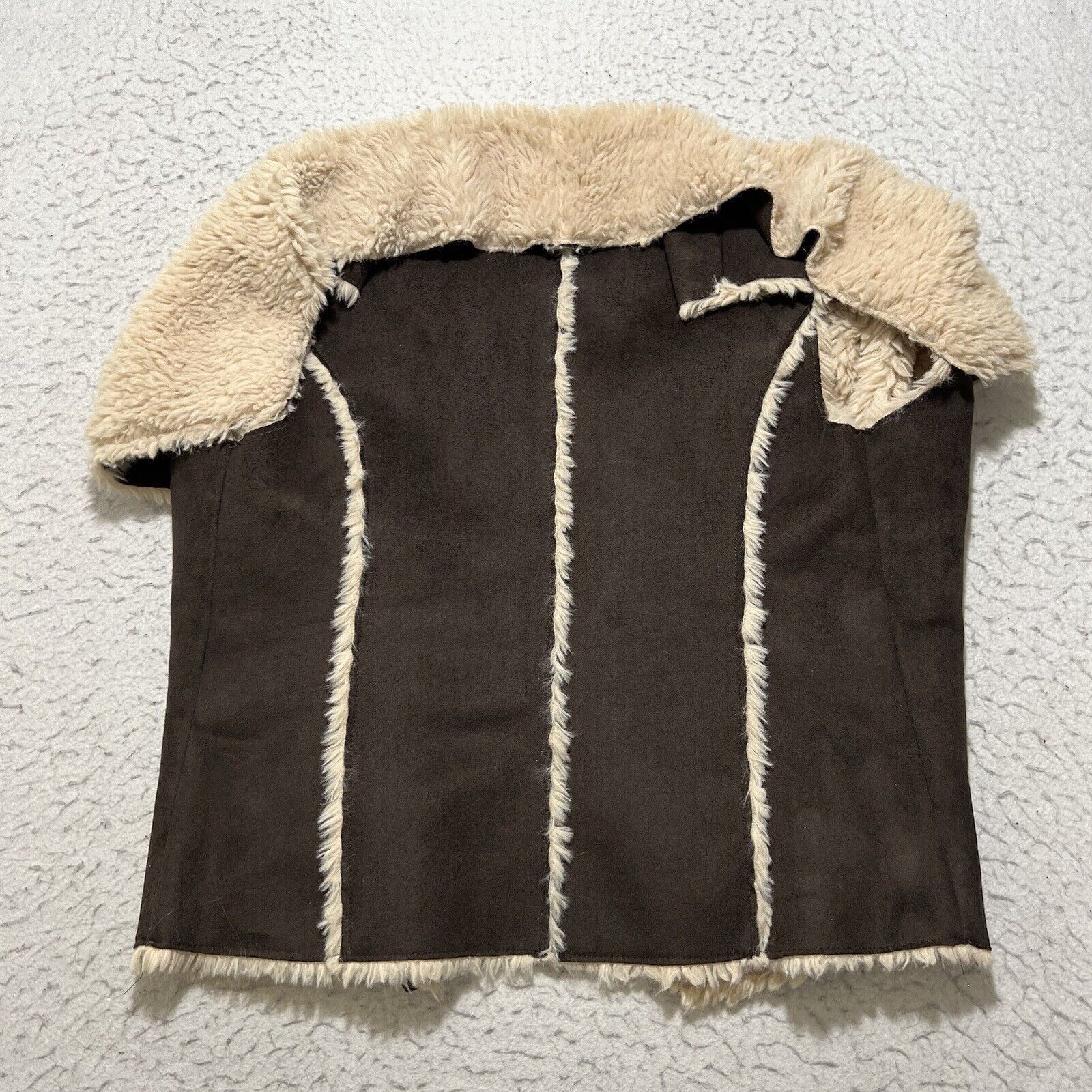 Target Basics Knox Rose Faux Fur Vest Faux Leather Open Front Sleeveless Size M / US 6-8 / IT 42-44 - 9 Thumbnail