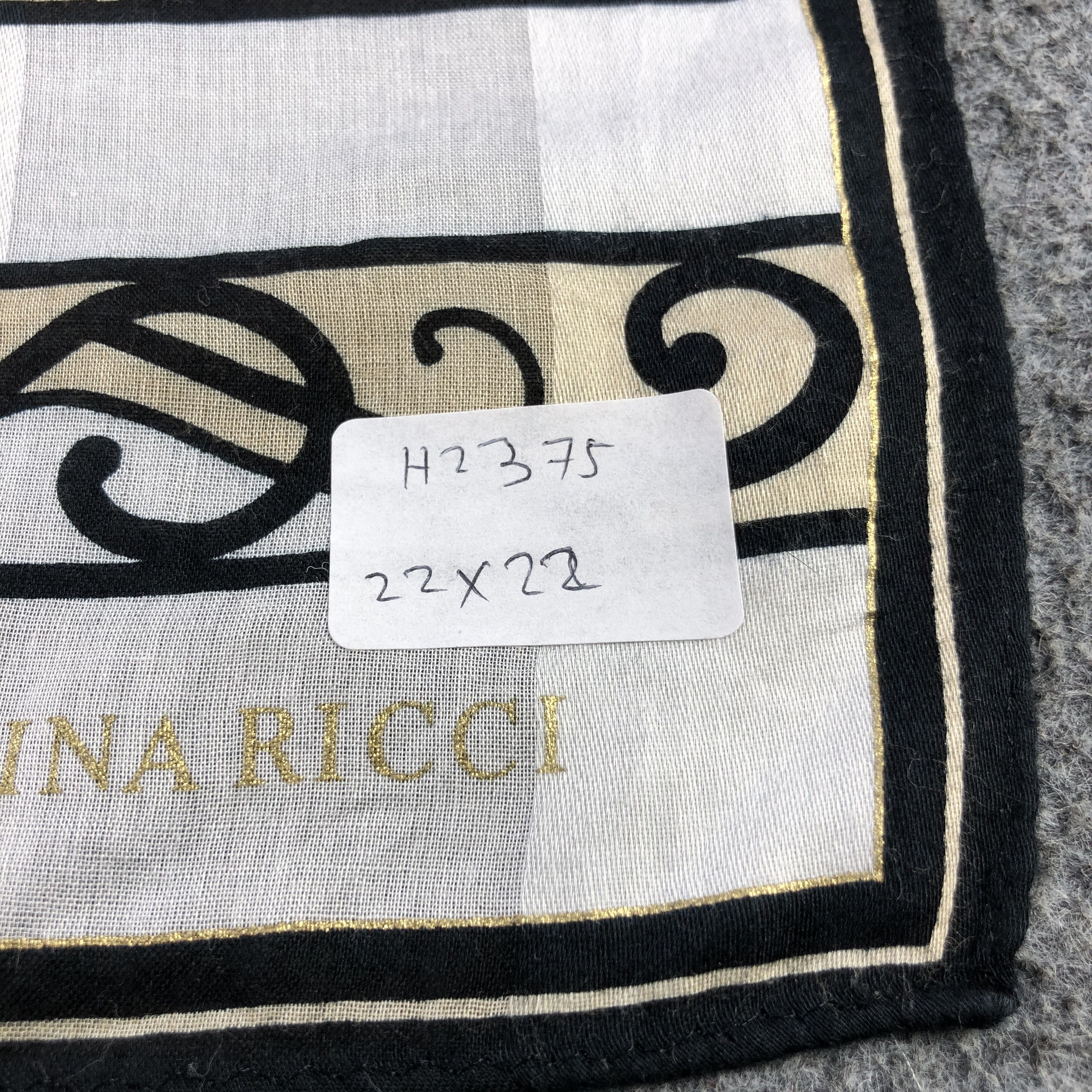 Nina Ricci Nina Ricci Handkerchief Neckerchief Bandana H2375 Size ONE SIZE - 8 Thumbnail