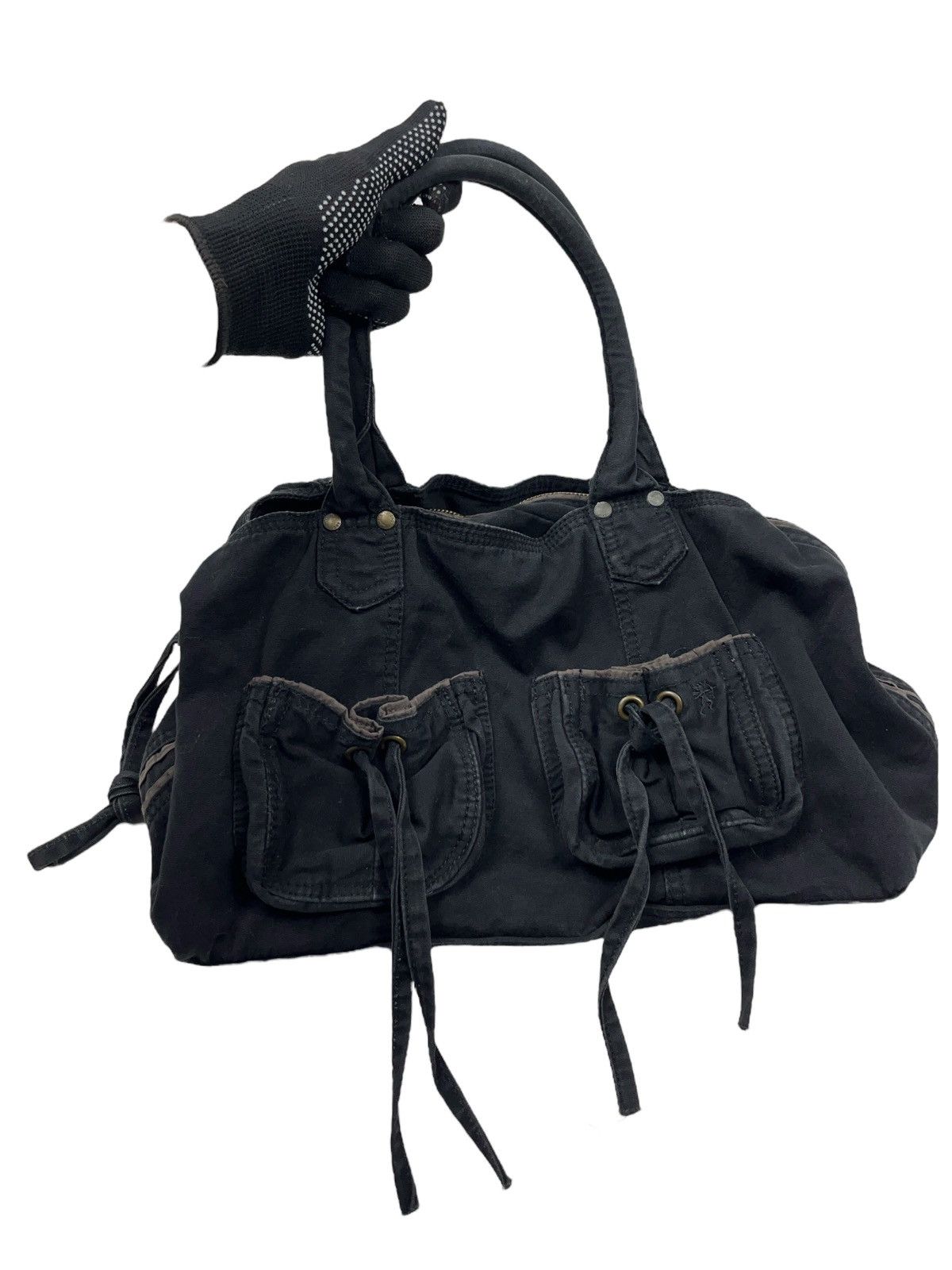 Japanese Brand Vintage y2k Handle Bag Multi Pocket Diesel Style Size ONE SIZE - 9 Thumbnail