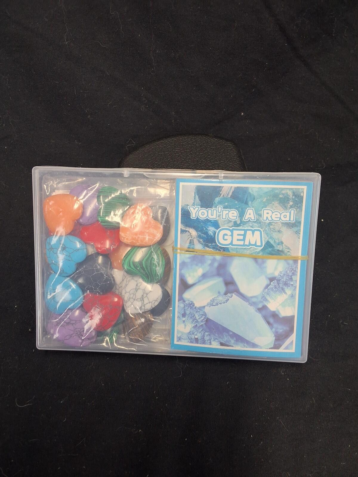 Unknown London Colorful Heart-Shaped Gemstones with Valentine Cards Size ONE SIZE - 2 Thumbnail