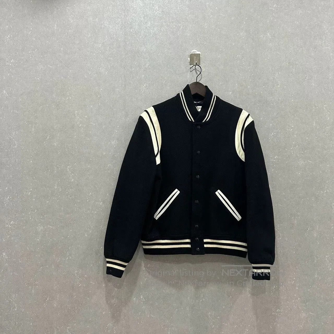 Saint Laurent Paris Saint Laurent Striped Baseball Jacket. Size US M / EU 48-50 / 2 - 1 Thumbnail