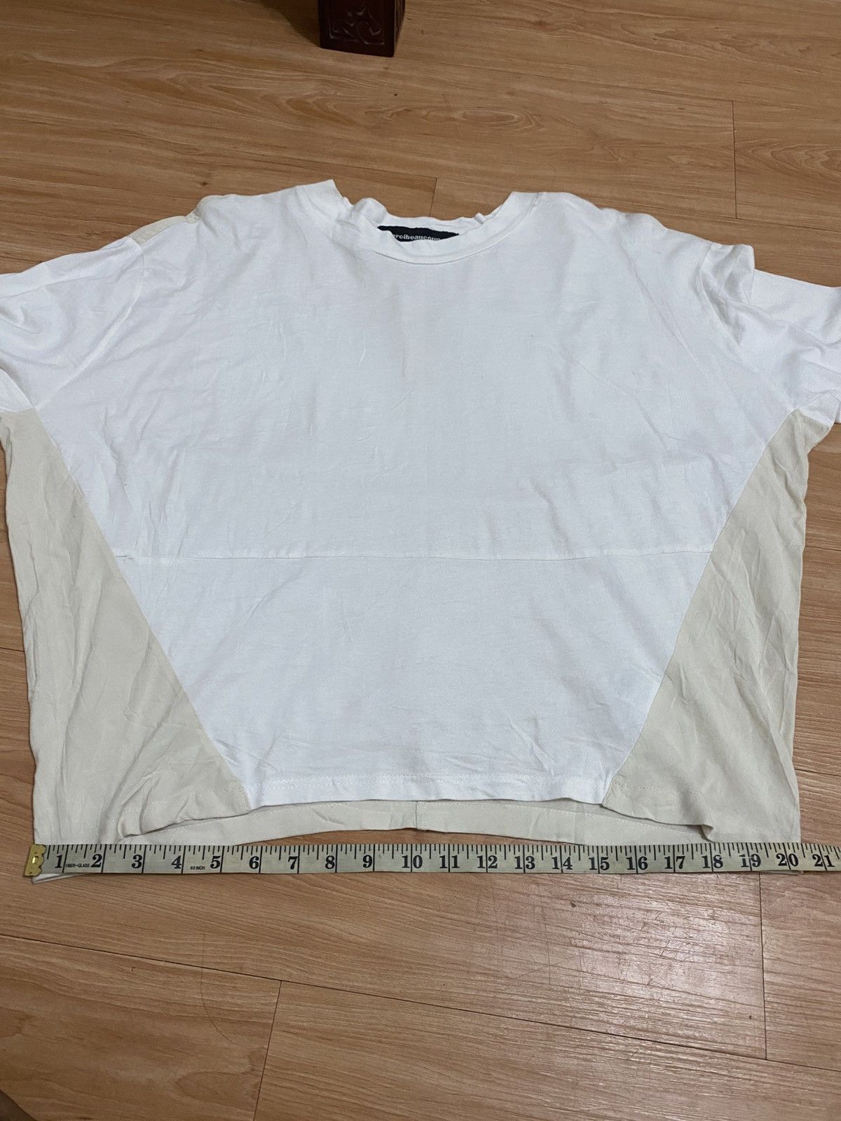 mercibeaucoup mercibeaucoup. Oversized Long Sleeve Top White Beige Panel Size L / US 10 / IT 46 - 9 Thumbnail