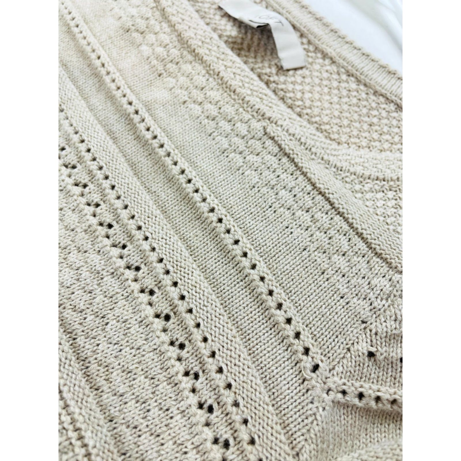 Loft LOFT Sweater Women's Size Extra Small Tan Long Sleeve Pullover Knitted Boatneck Size XS / US 0-2 / IT 36-38 - 3 Thumbnail