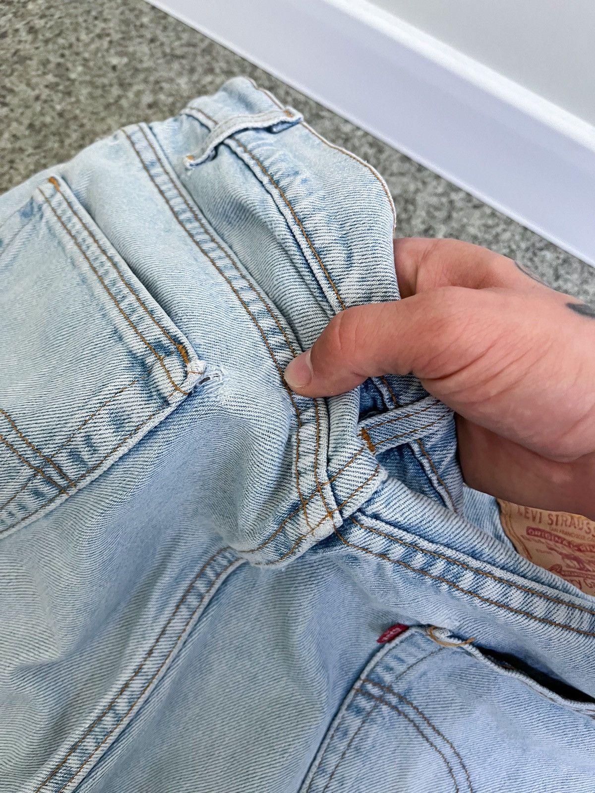 Levi's × Levi's Vintage Clothing VINTAGE 90’s 505 LEVI’s MADE IN USA DISTRESSED W36 L32 Size US 36 / EU 52 - 6 Thumbnail