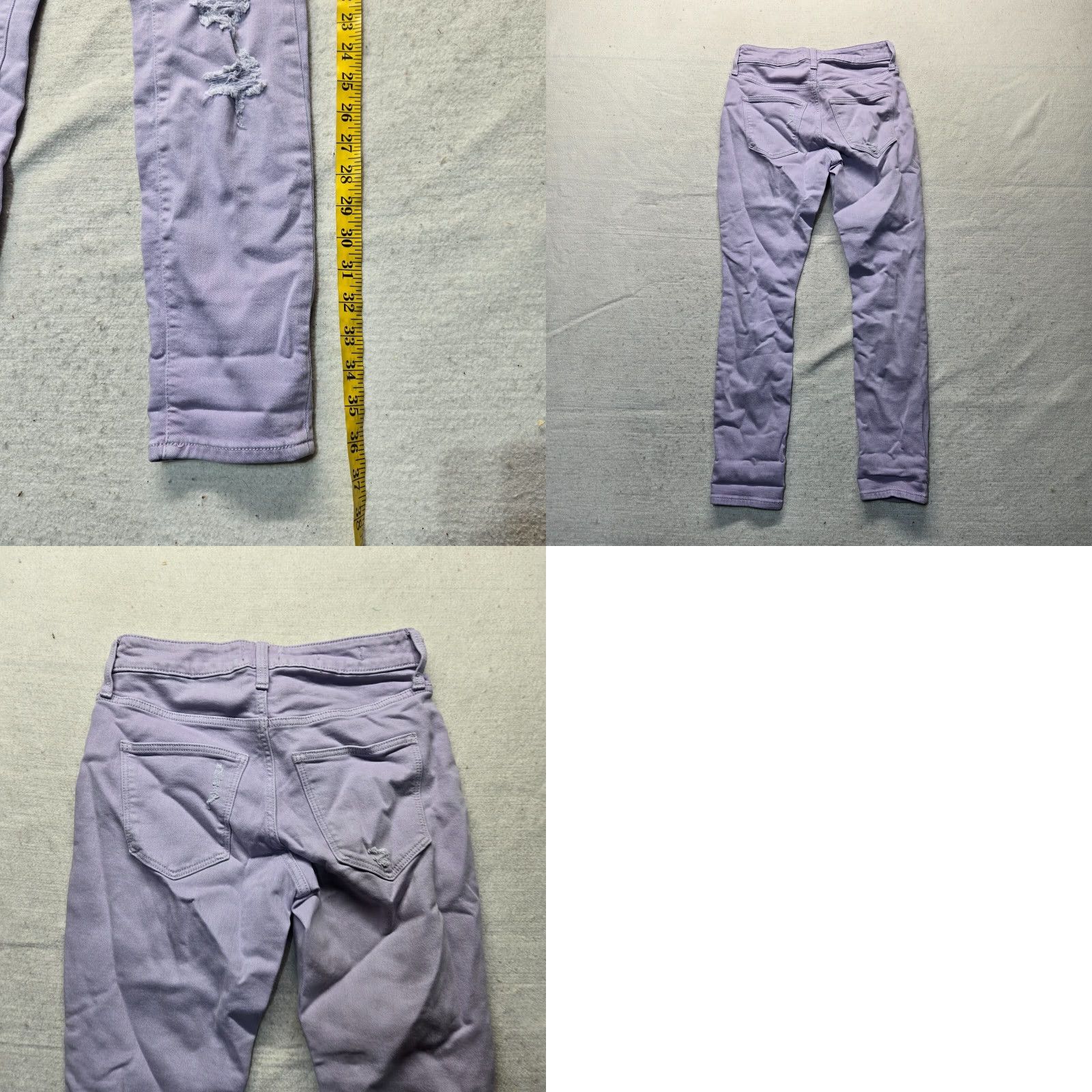 Vintage Universal Thread Jeans Skinny High Rise Purple Pants Denim Stretch Women's 2/26R Size 26" / US 2 / IT 38 - 8 Thumbnail