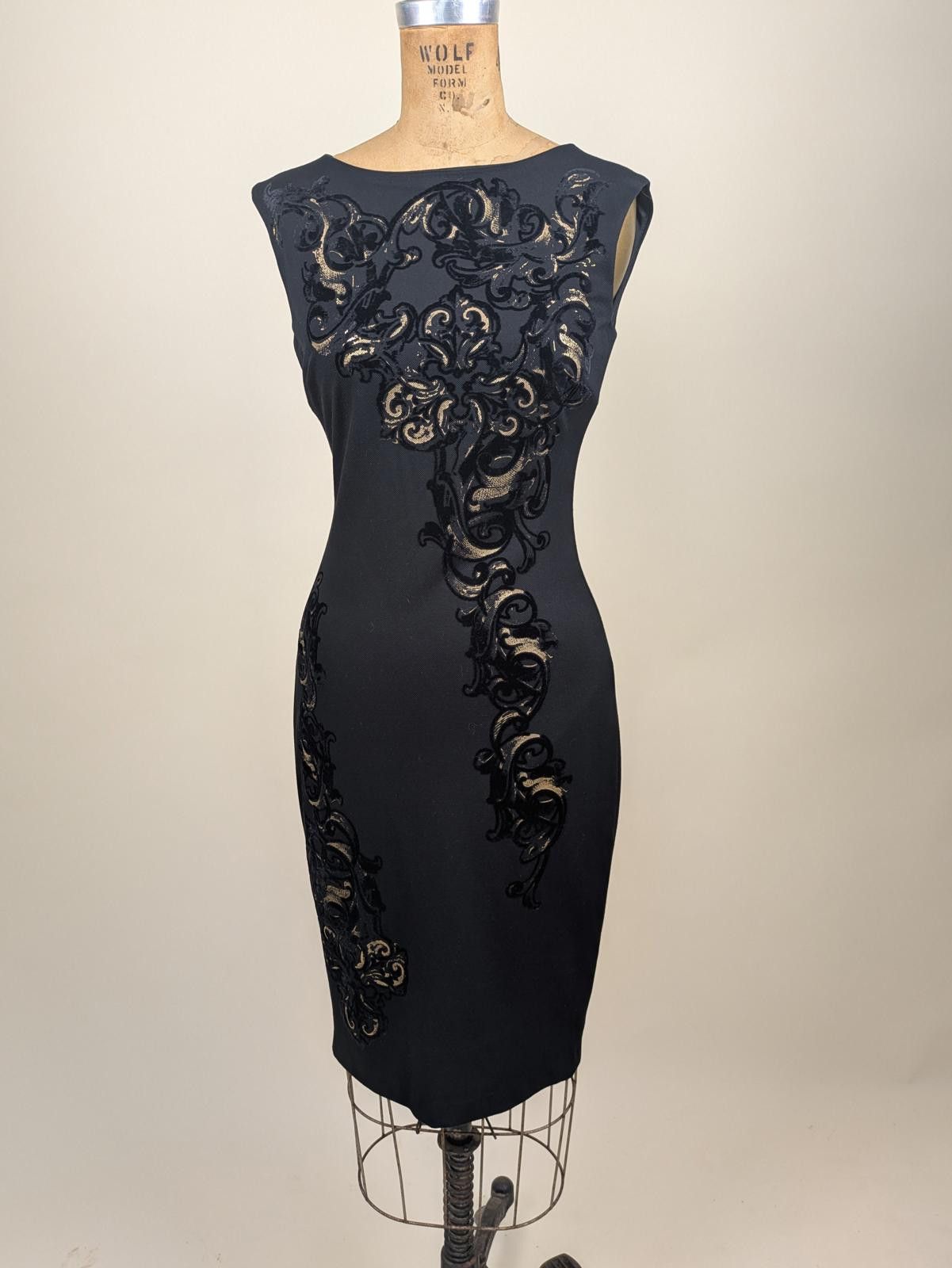 Other 2000's / Y2K cache luxe black and gold dress Size XS / US 0-2 / IT 36-38 - 1 Thumbnail