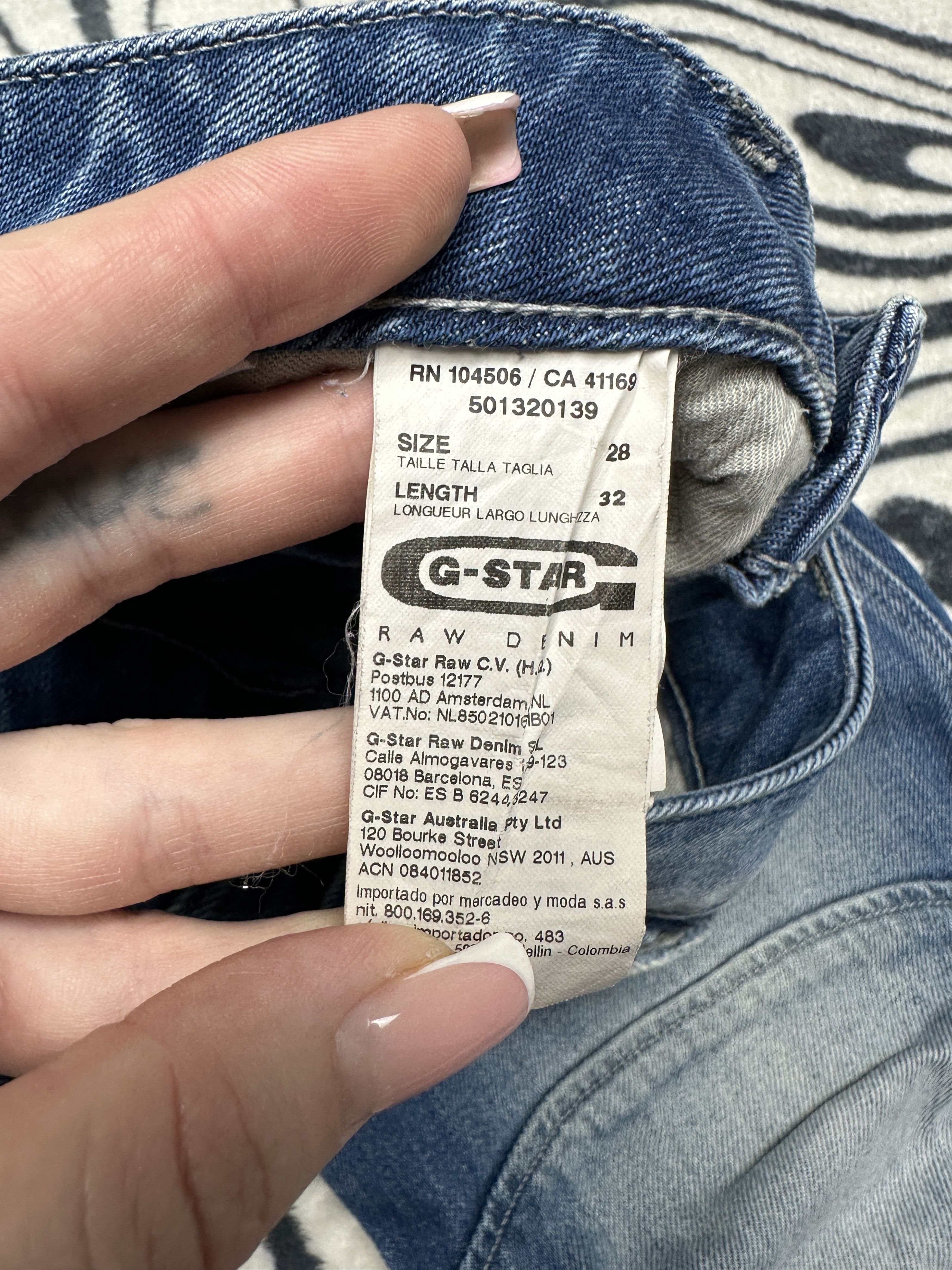 G-Star G Star Raw 5620 3D Low Tapered Denim Pants Double Knee Jeans Size US 28 / EU 44 - 3 Thumbnail