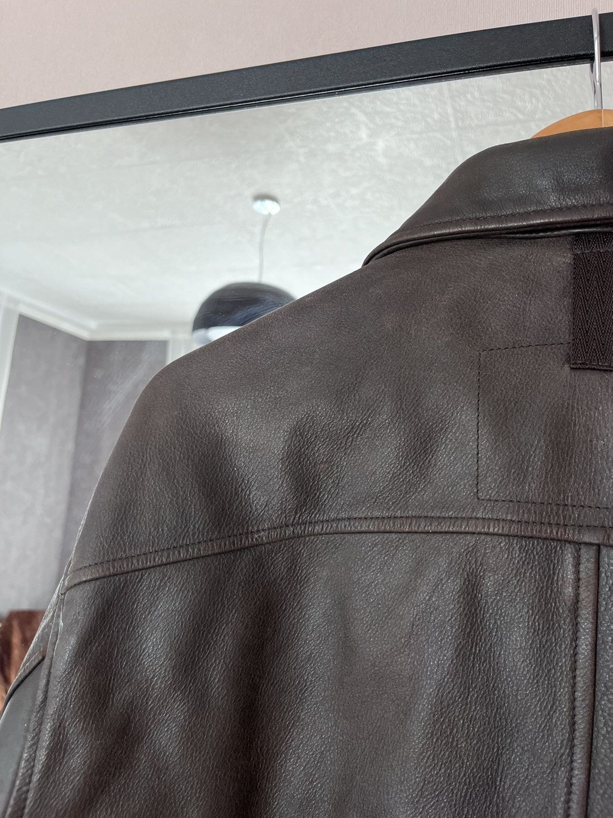 Gap 00s Gap Distressed Brown Button Leather Jacket Size US L / EU 52-54 / 3 - 17 Thumbnail