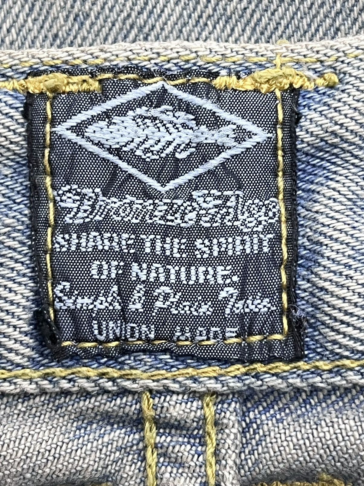 Vintage 🔥Vtg BRONZE AGE Ultra Baggy Mud Wash Sun Faded Skate Denim Size US 29 - 11 Thumbnail