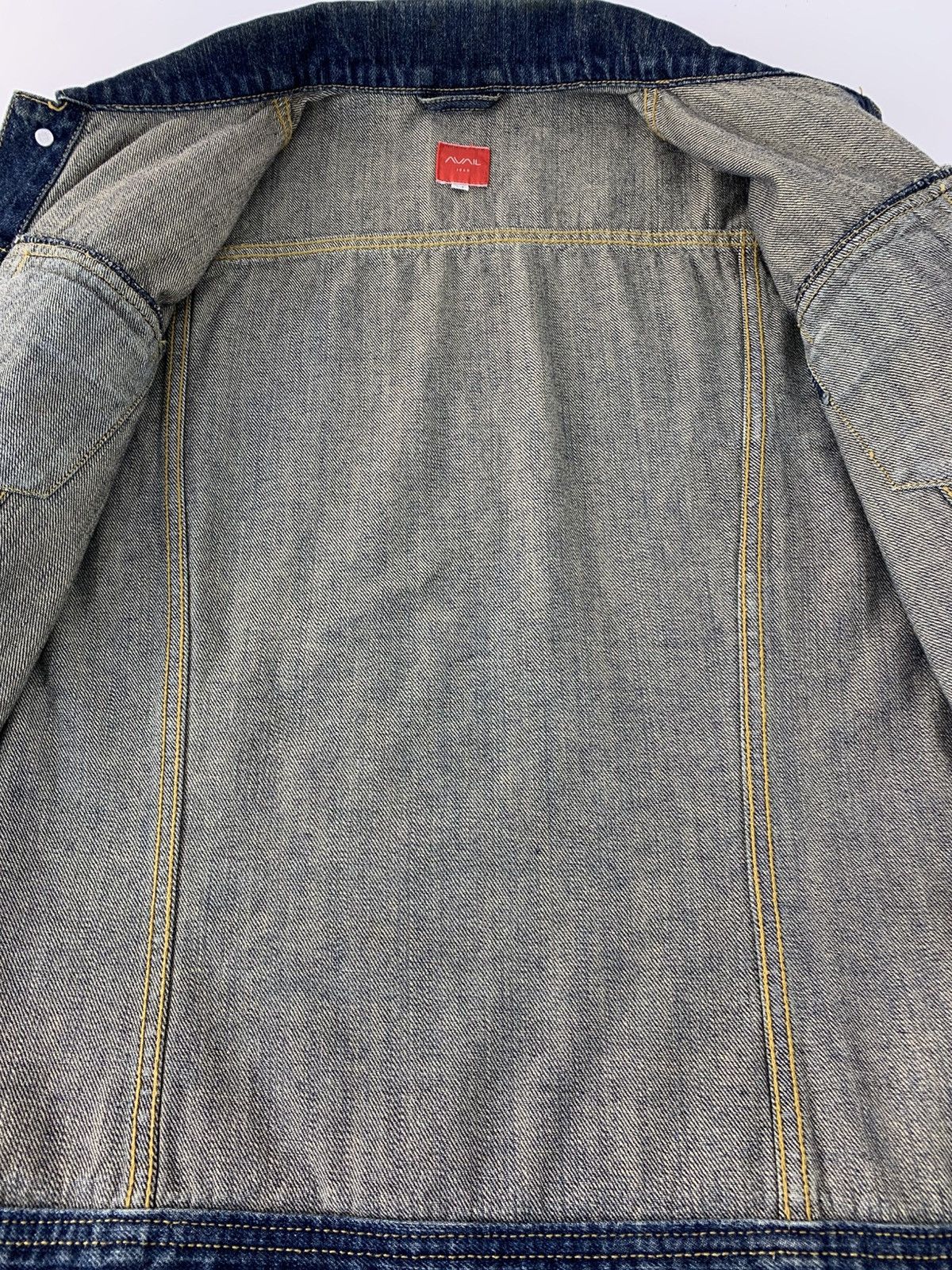 Japanese Brand Indigo Avail Denim Jacket Double Pocket Western Style Size M / US 6-8 / IT 42-44 - 6 Thumbnail