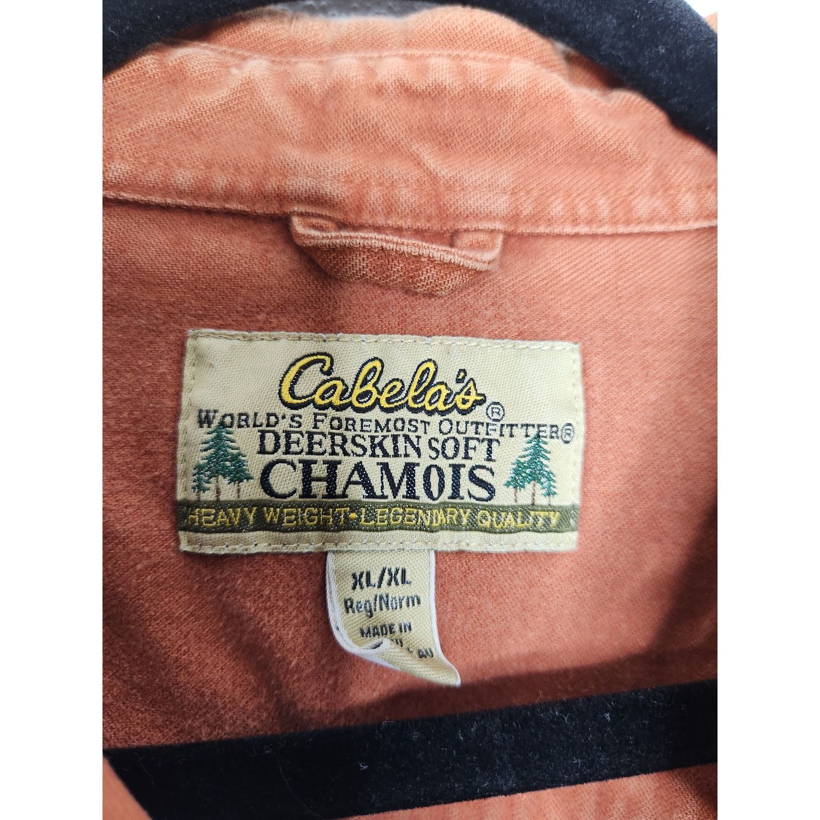 Cabelas Vintage Cabelas Deerskin Chamois Heavy Thick Flannel Shirt Size US XL / EU 56 / 4 - 4 Thumbnail