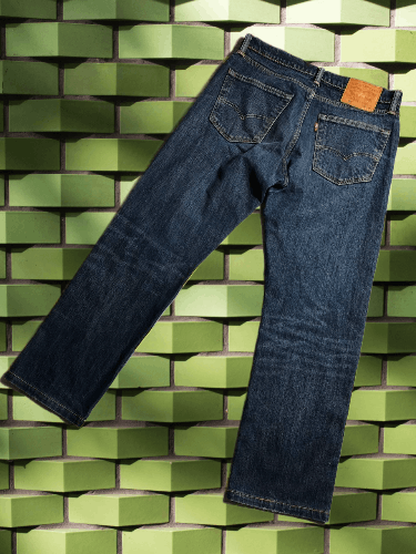 Dirty Used Blue Vintage Levi's 504 28x30.5 Denim -SJ189