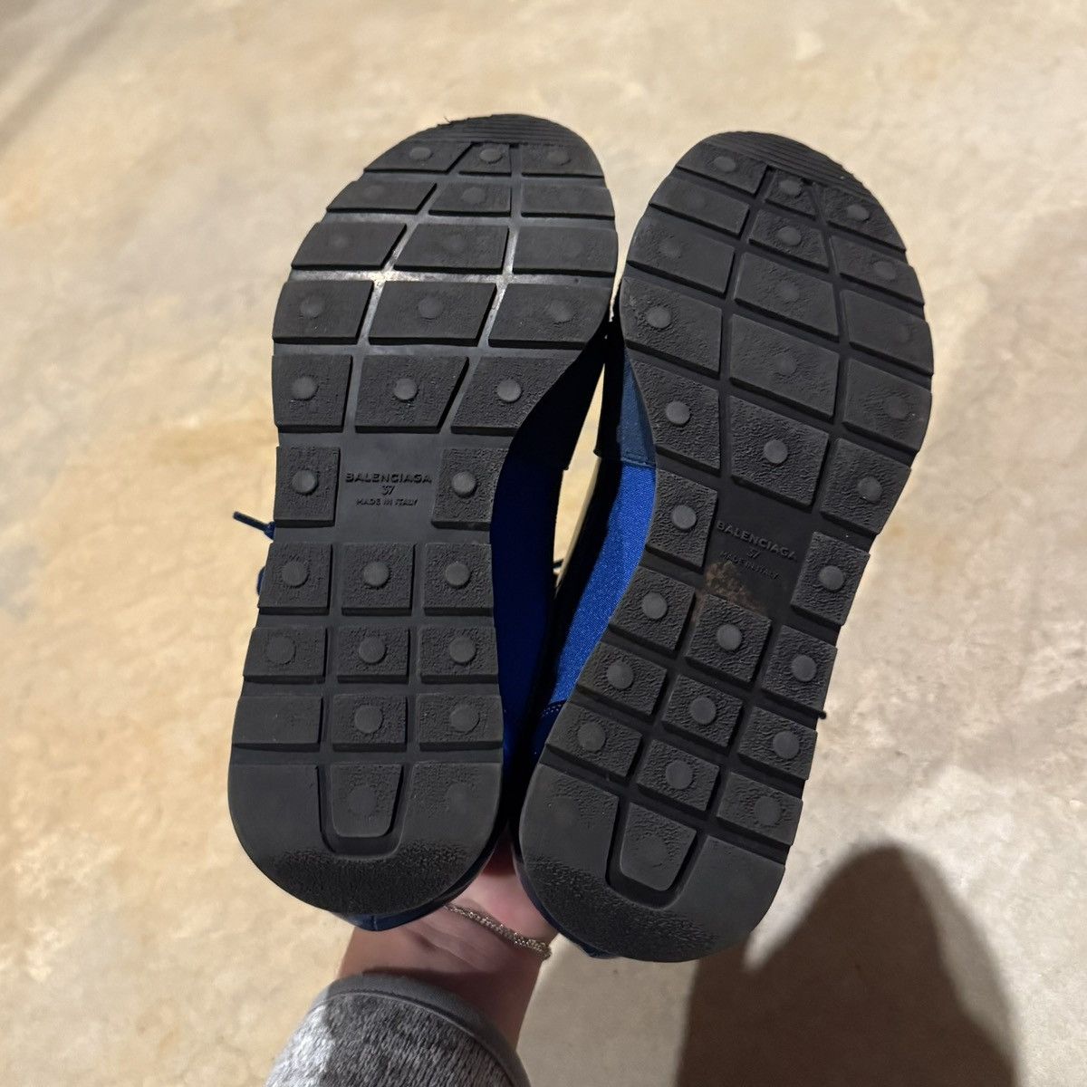 Balenciaga Balenciaga Race Runner Patent Leather Mesh Sneakers EU 37 Size US 7 / IT 37 - 11 Thumbnail