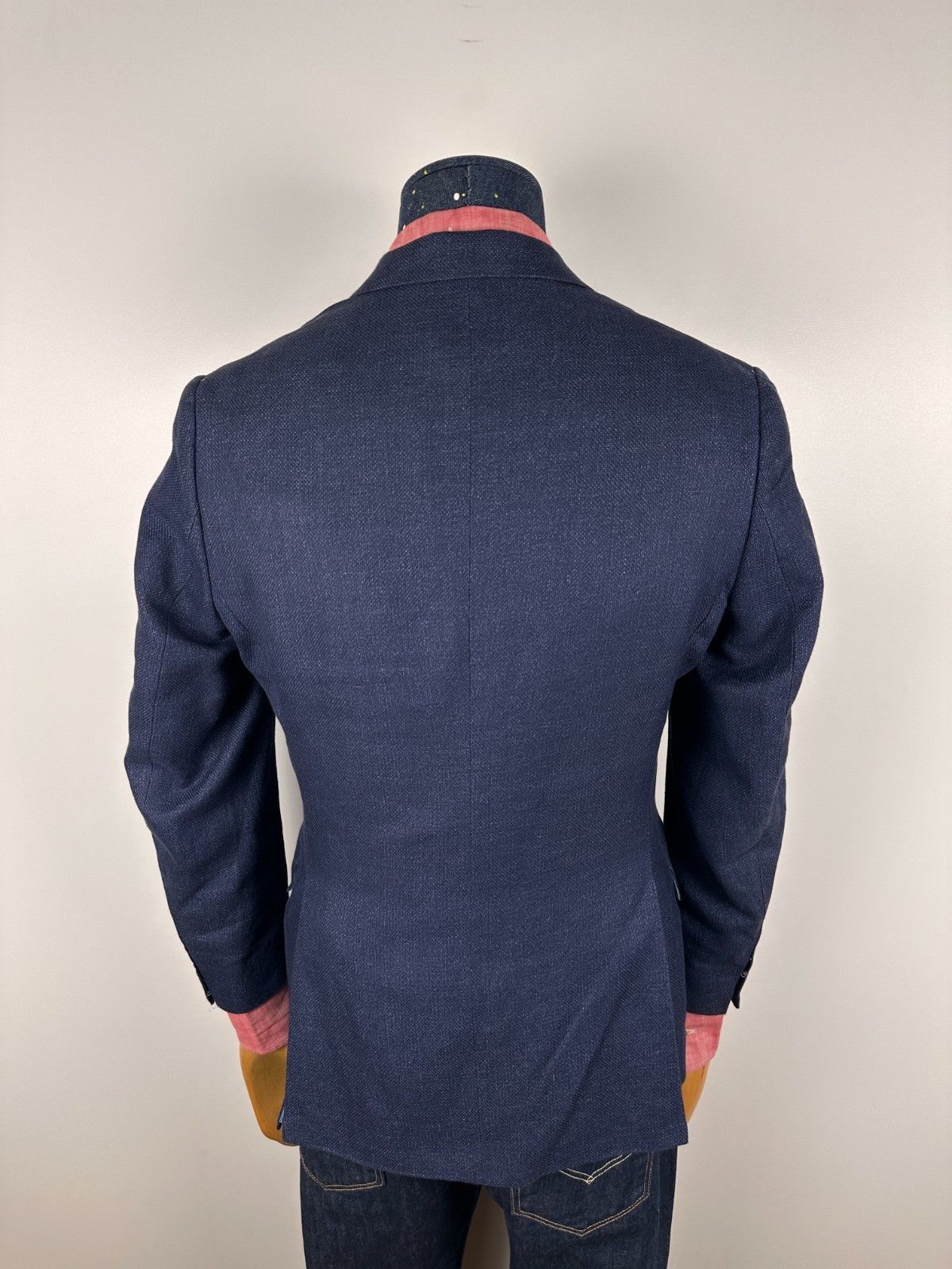 Other Bladen Bros Larlequin Blazer Navy Linen Men's Size 38 Size 38R - 5 Thumbnail