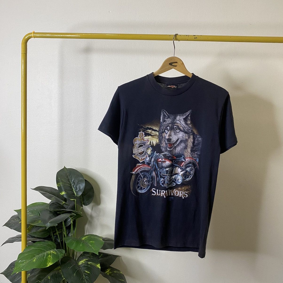 Harley Davidson Vintage 1991 Harley Davidson 3D Emblem T Shirt Size US S / EU 44-46 / 1 - 1 Thumbnail
