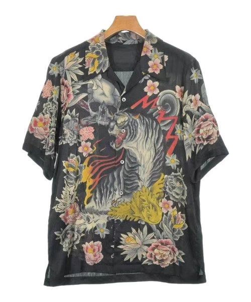 Roen Roen Ukiyo-e Tiger Skull Silk Aloha Shirt K11 Size US M / EU 48-50 / 2 - 1 Thumbnail