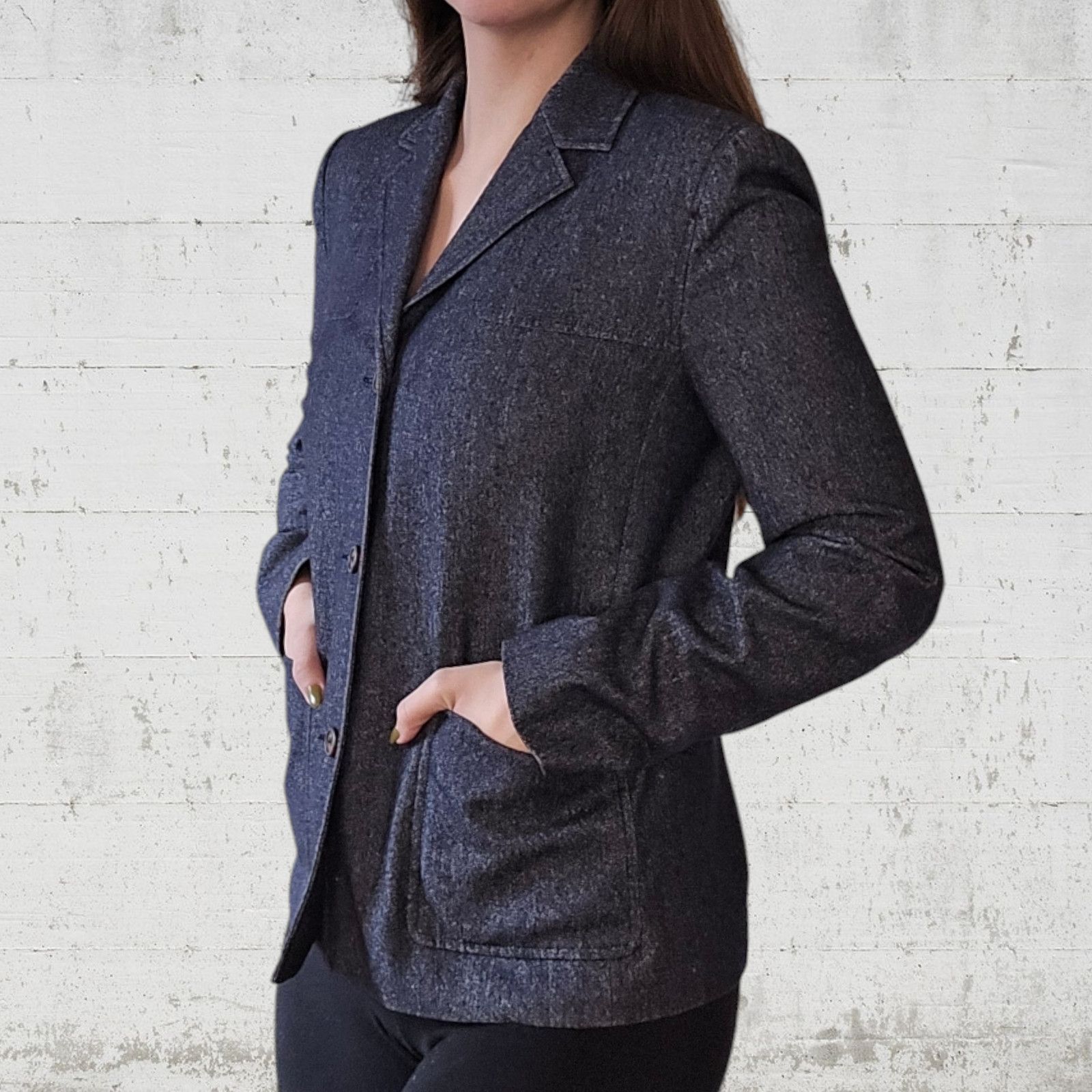 Michael Kors Vintage Michael Kors Navy Wool Jacket Size 8 Size M / US 6-8 / IT 42-44 - 11 Thumbnail