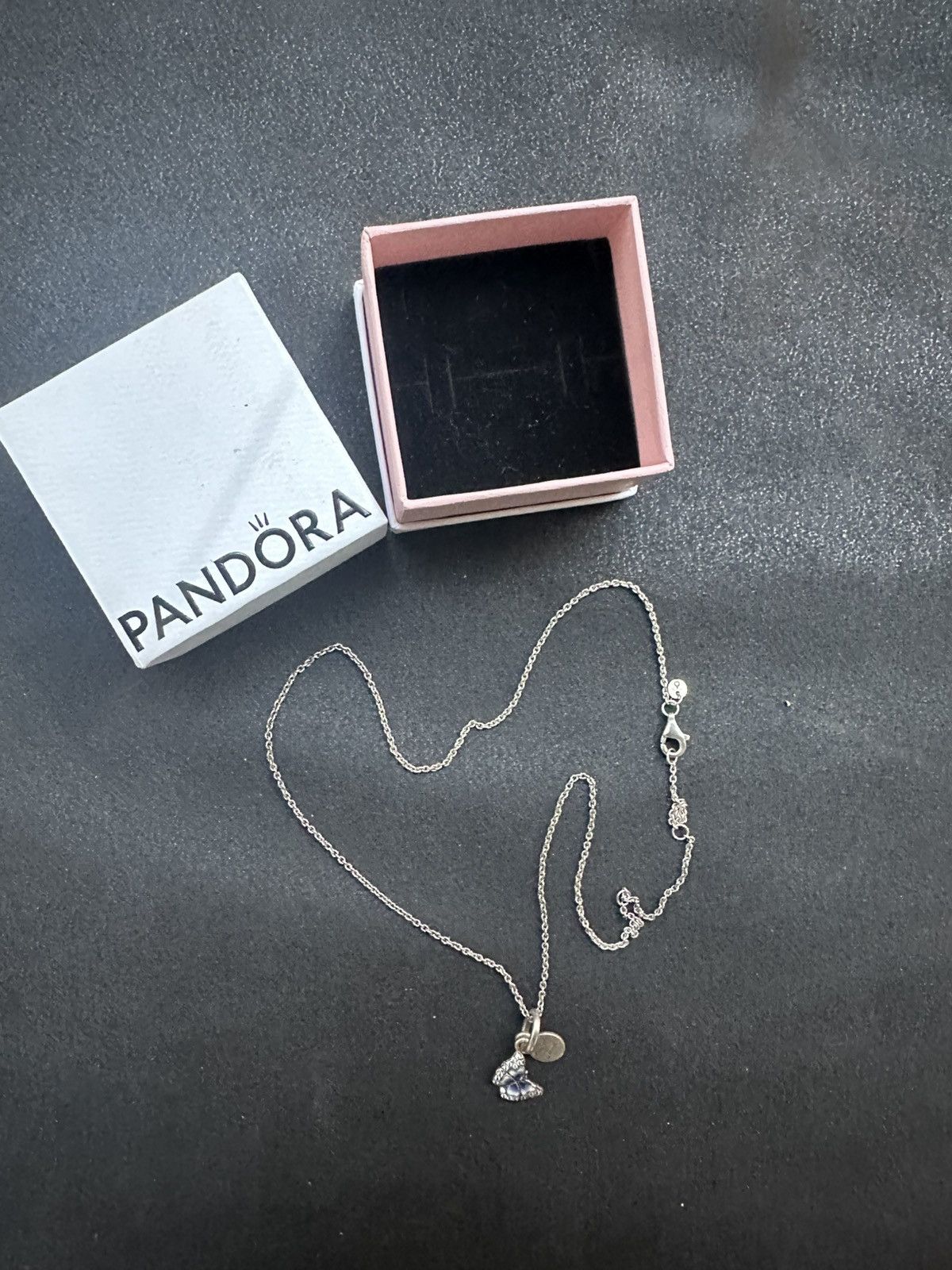 pandora Silver Pandora Necklace with Butterfly Pendant Size ONE SIZE - 4 Thumbnail