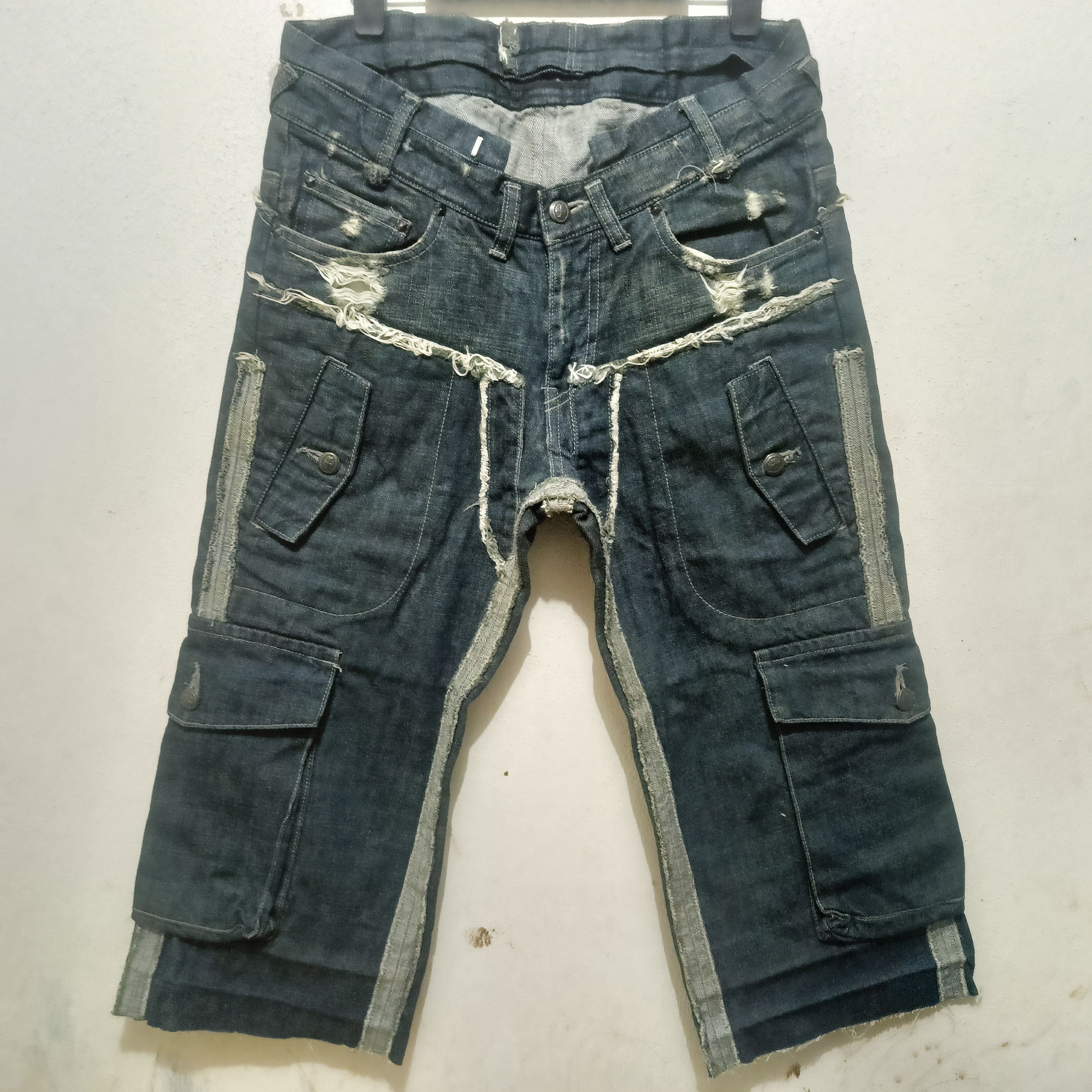 Who Decides War 💥Insane💥 Rare!!! As super sonic Cargo Jeans Bondage Shorts Size US 30 / EU 46 - 19 Thumbnail