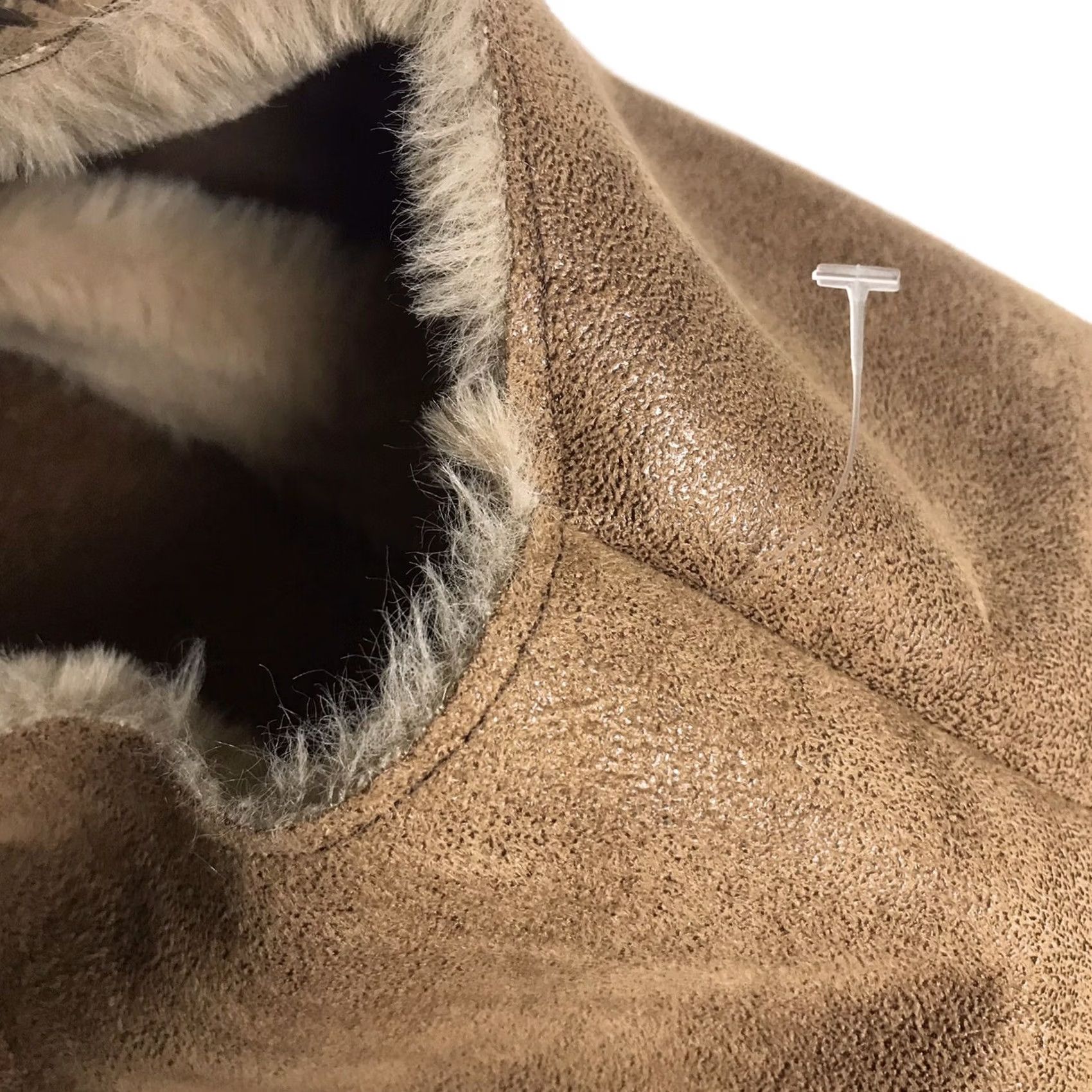 Vintage VINTAGE Cripple Creek Women Vest Western Open Faux Suede/Faux Fur Lining Brown M Size M / US 6-8 / IT 42-44 - 5 Thumbnail