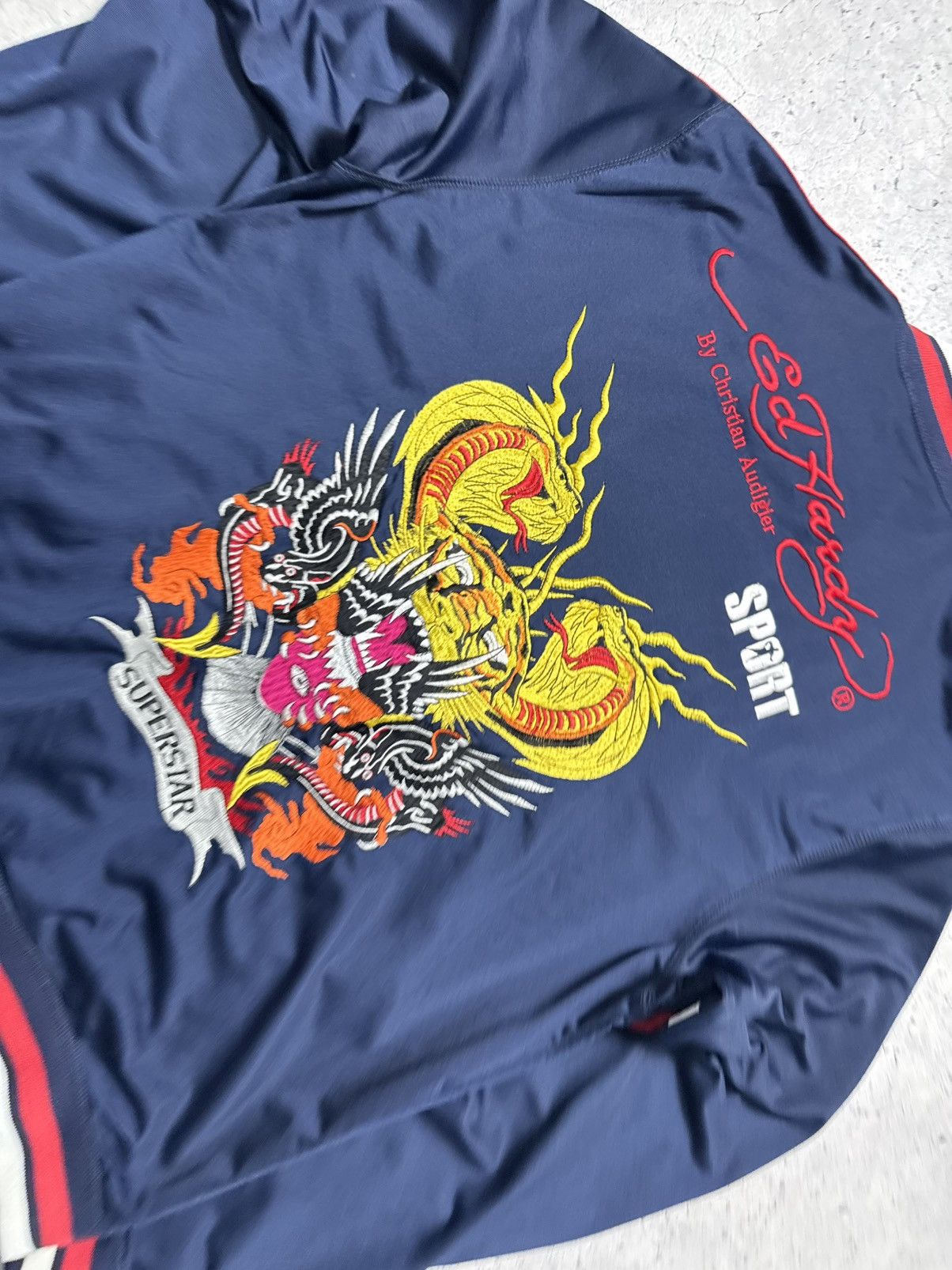 Ed Hardy Ed Hardy By Christian Audigier Sport Full Zip Jacket Big Log Size US XL / EU 56 / 4 - 11 Thumbnail
