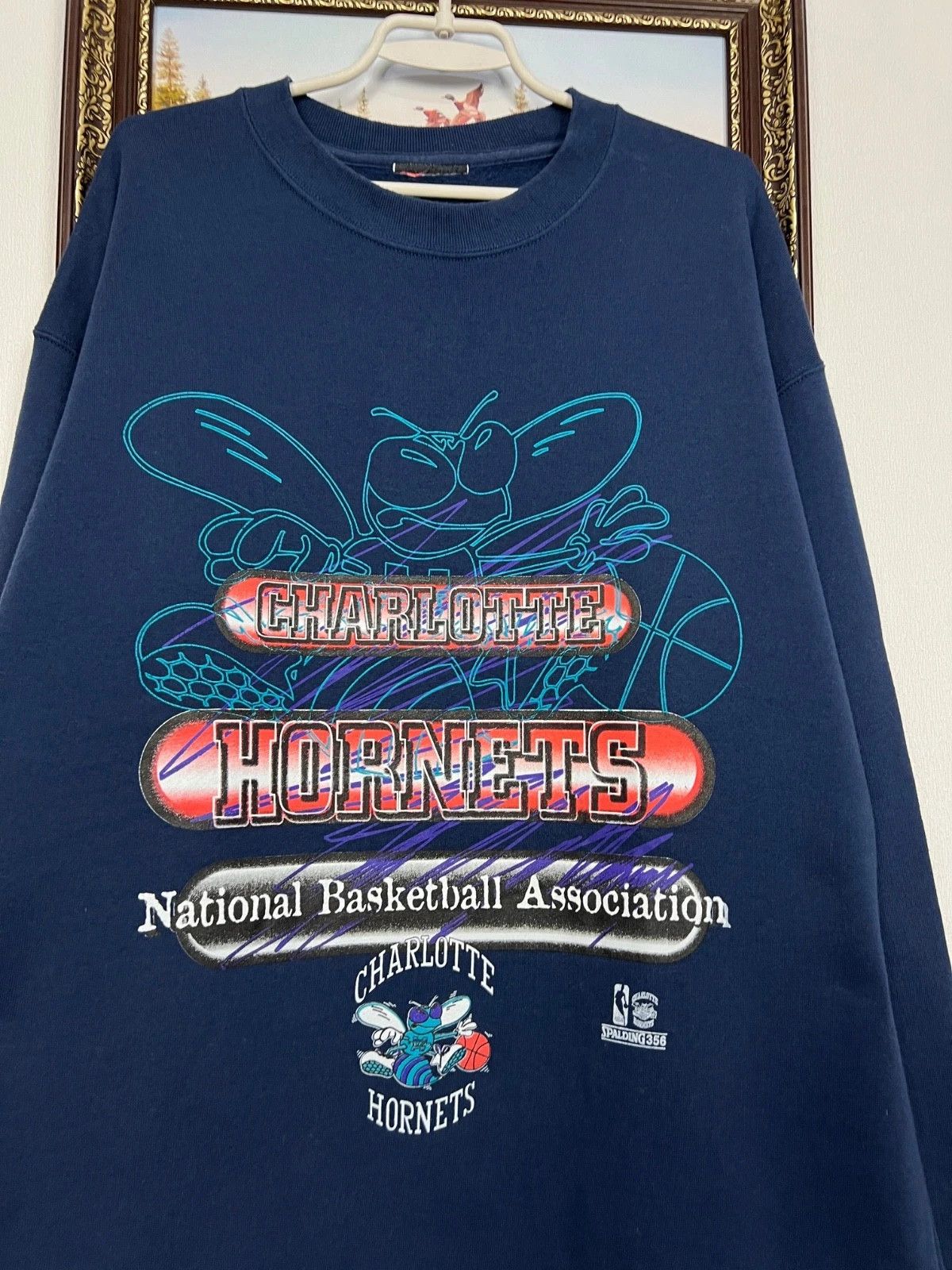 Vintage Vintage Charlotte Hornets NBA Over Print Sweatshirt Crewneck Size US XXL / EU 58 / 5 - 3 Thumbnail