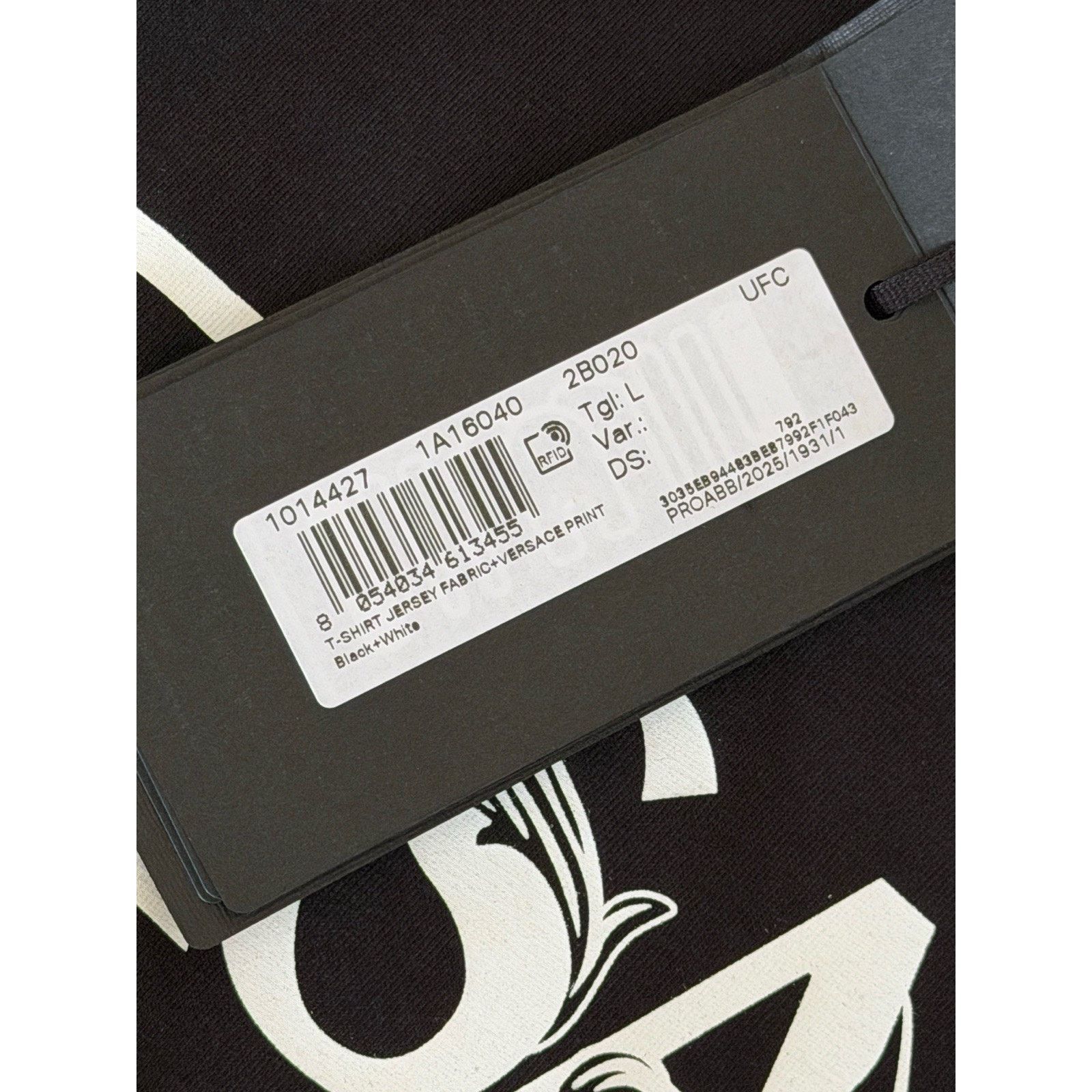 Versace Versace Print Cotton Jersey T-Shirt Black/White L 1014427 Size US L / EU 52-54 / 3 - 11 Thumbnail
