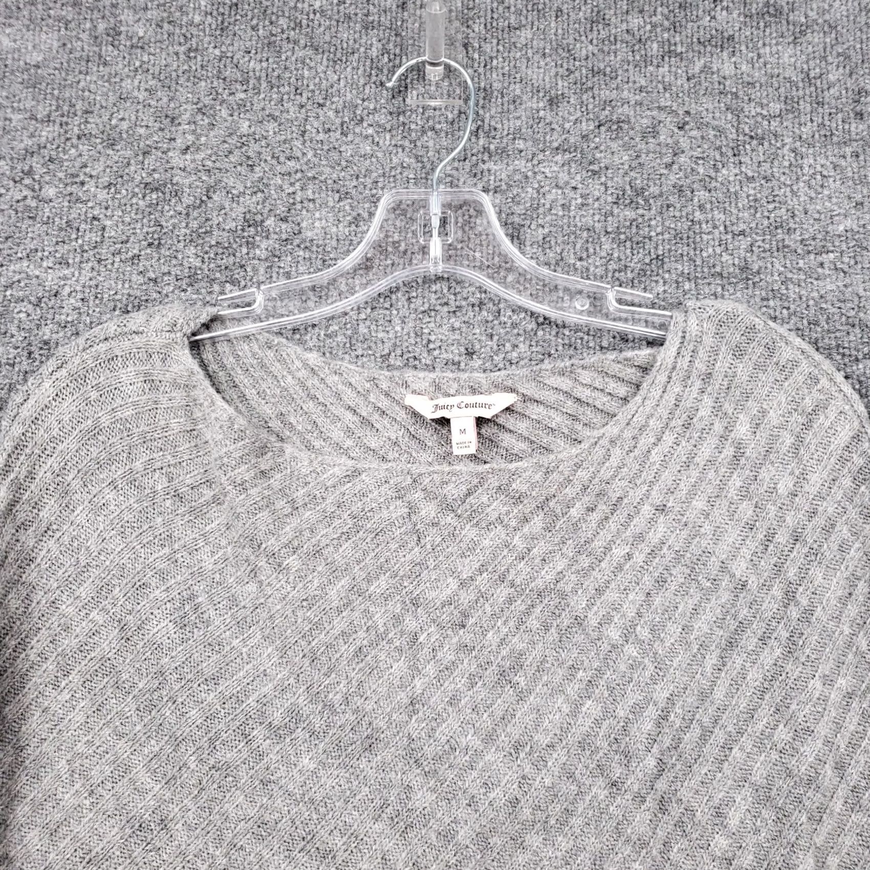 Juicy Couture Juicy Couture Sweater Womens Medium Gray Tunic Boat Neck Dolman Long Sleeves Size M / US 6-8 / IT 42-44 - 5 Thumbnail