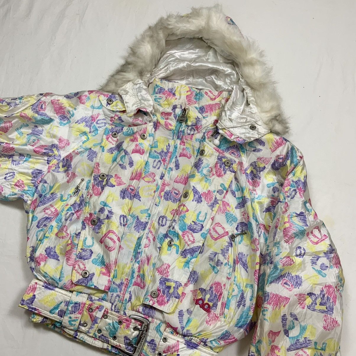 Courreges Vintage Courreges Paris Over Print Ski Jacket Size M / US 6-8 / IT 42-44 - 2 Thumbnail