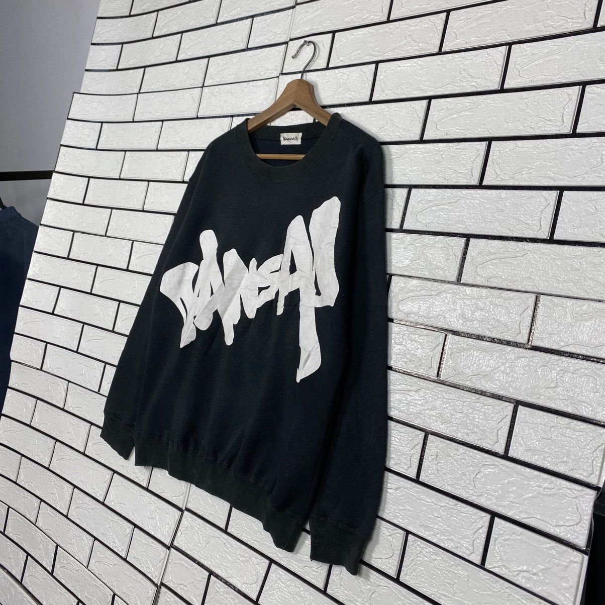 Kansai Yamamoto 📌Vintage Sweatshirt Kansai O2 Big Log Spell Out Size US M / EU 48-50 / 2 - 3 Thumbnail
