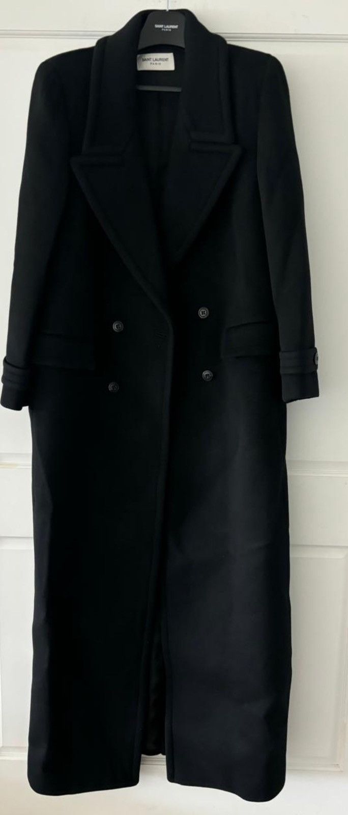 Saint Laurent Paris Manteau Manche Monte Double Noir Profond Coat Size US M / EU 48-50 / 2 - 5 Thumbnail