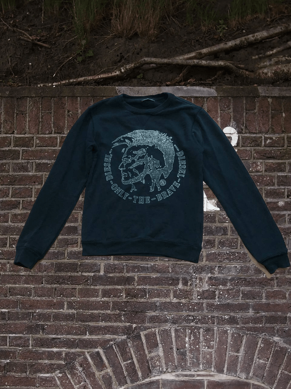 Diesel Vintage black big logo Sweaters Diesel Y2K size M Size M / US 6-8 / IT 42-44 - 1 Thumbnail