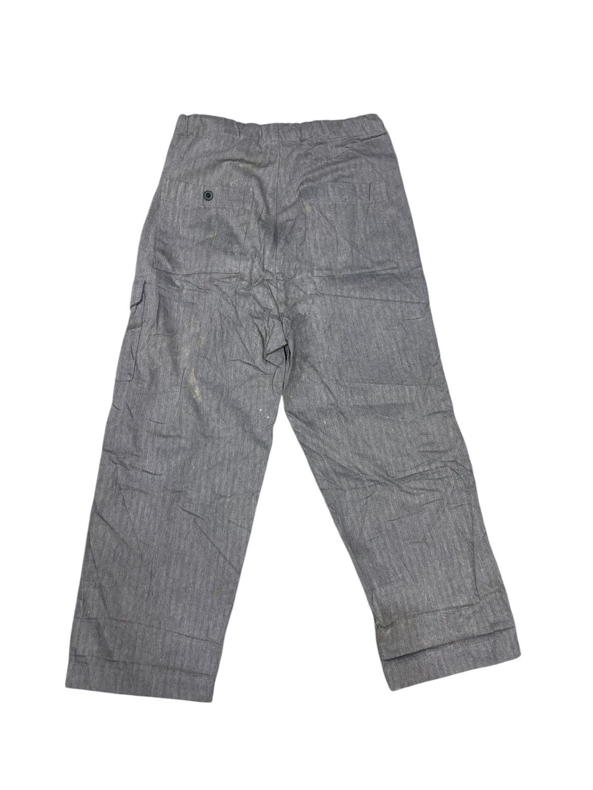 Japanese Brand RNA INC WIDE LEG CARPENTER CARGO HICKORY DUNGAREES PANTS Size US 32 / EU 48 - 2 Thumbnail