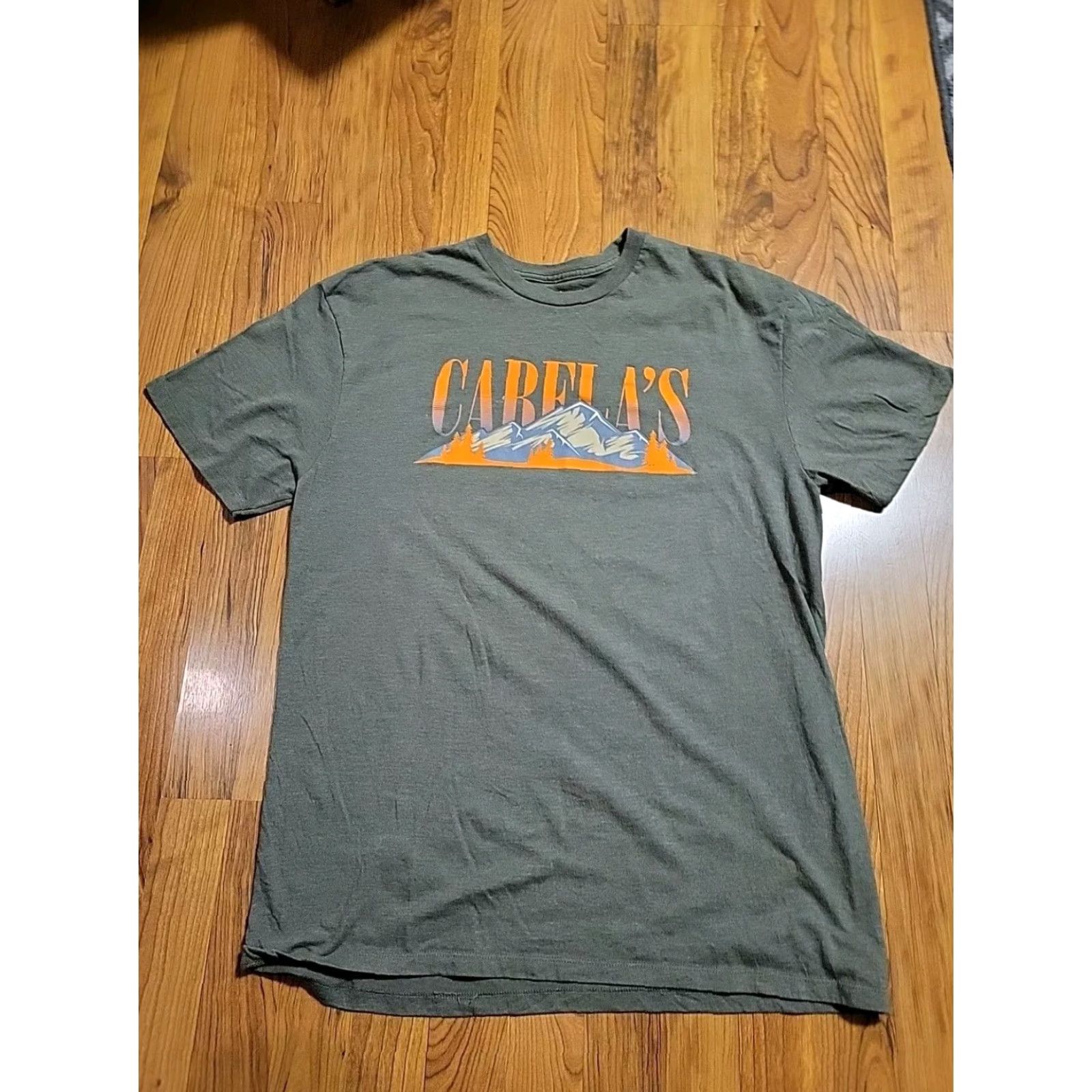 Vintage Cabela's Shirt Men XL Outdoor Orange Spell Out Crewneck Short Sleeve Size US XL / EU 56 / 4 - 2 Thumbnail