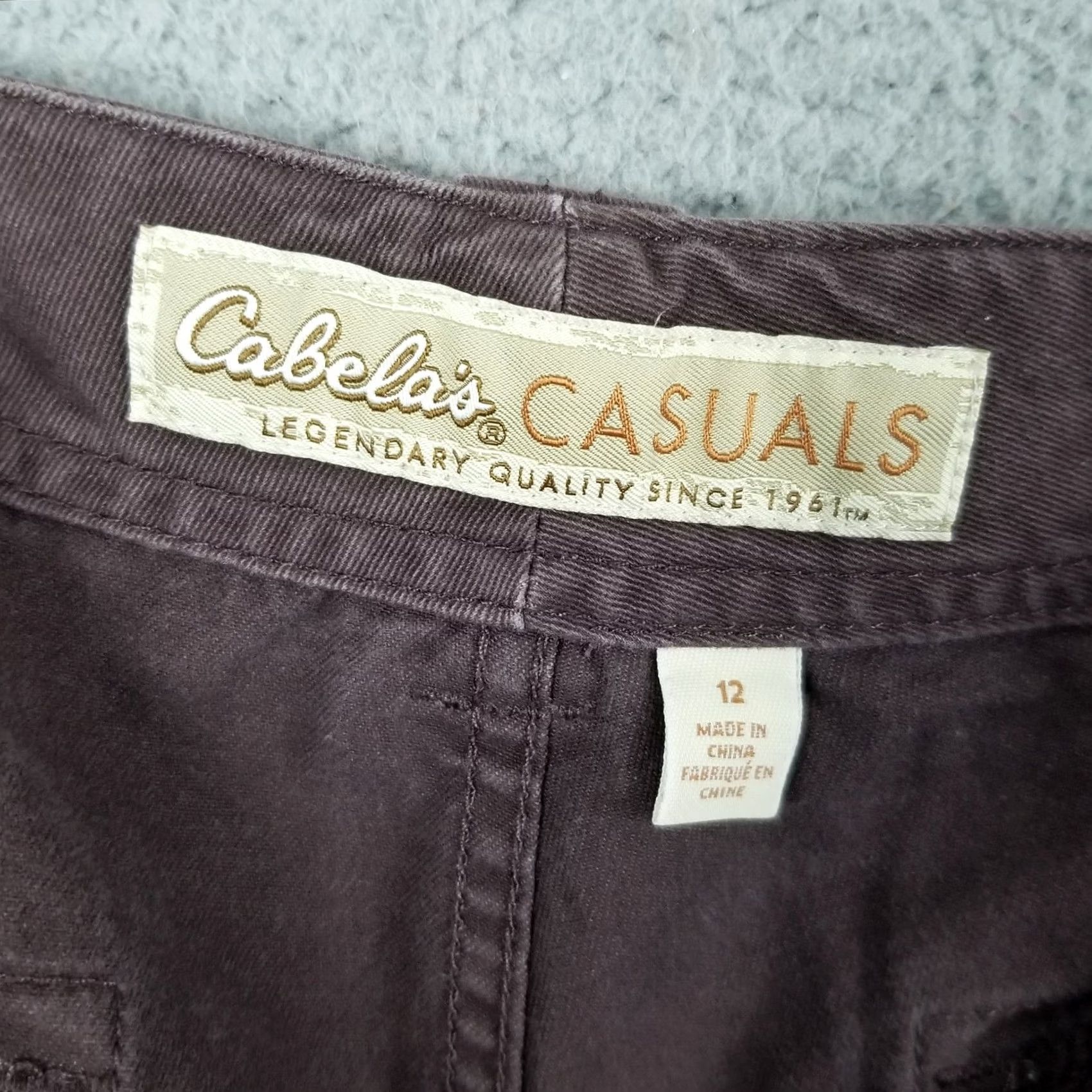 Vintage Cabela’s Double Knee Pants Women 12 Brown Canvas Chino Pockets Casual Outdoor Size 24" / US 00 / IT 34 - 7 Thumbnail