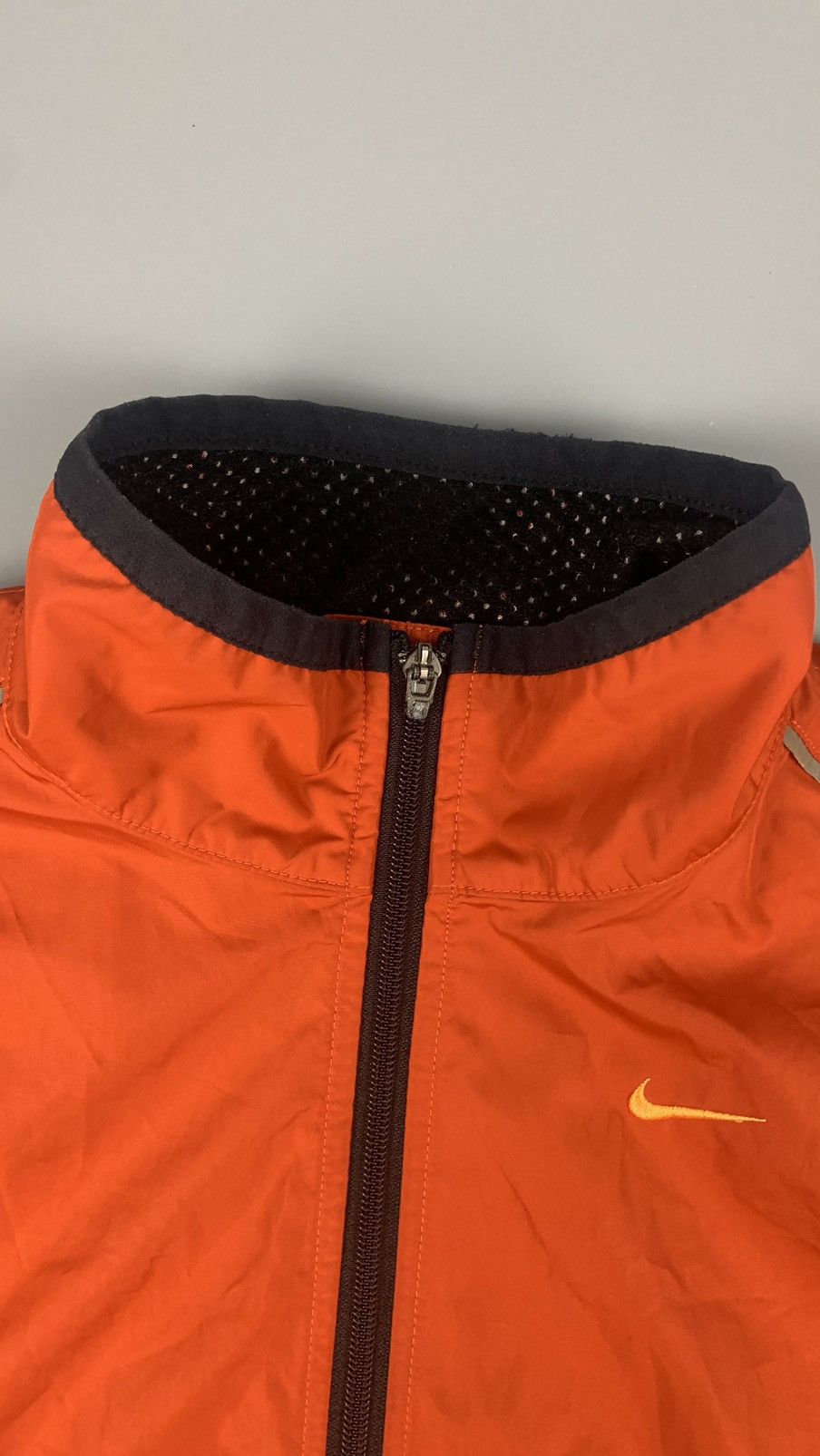 Nike × Vintage Nike vintage track jacket orange swoosh Size US L / EU 52-54 / 3 - 6 Thumbnail