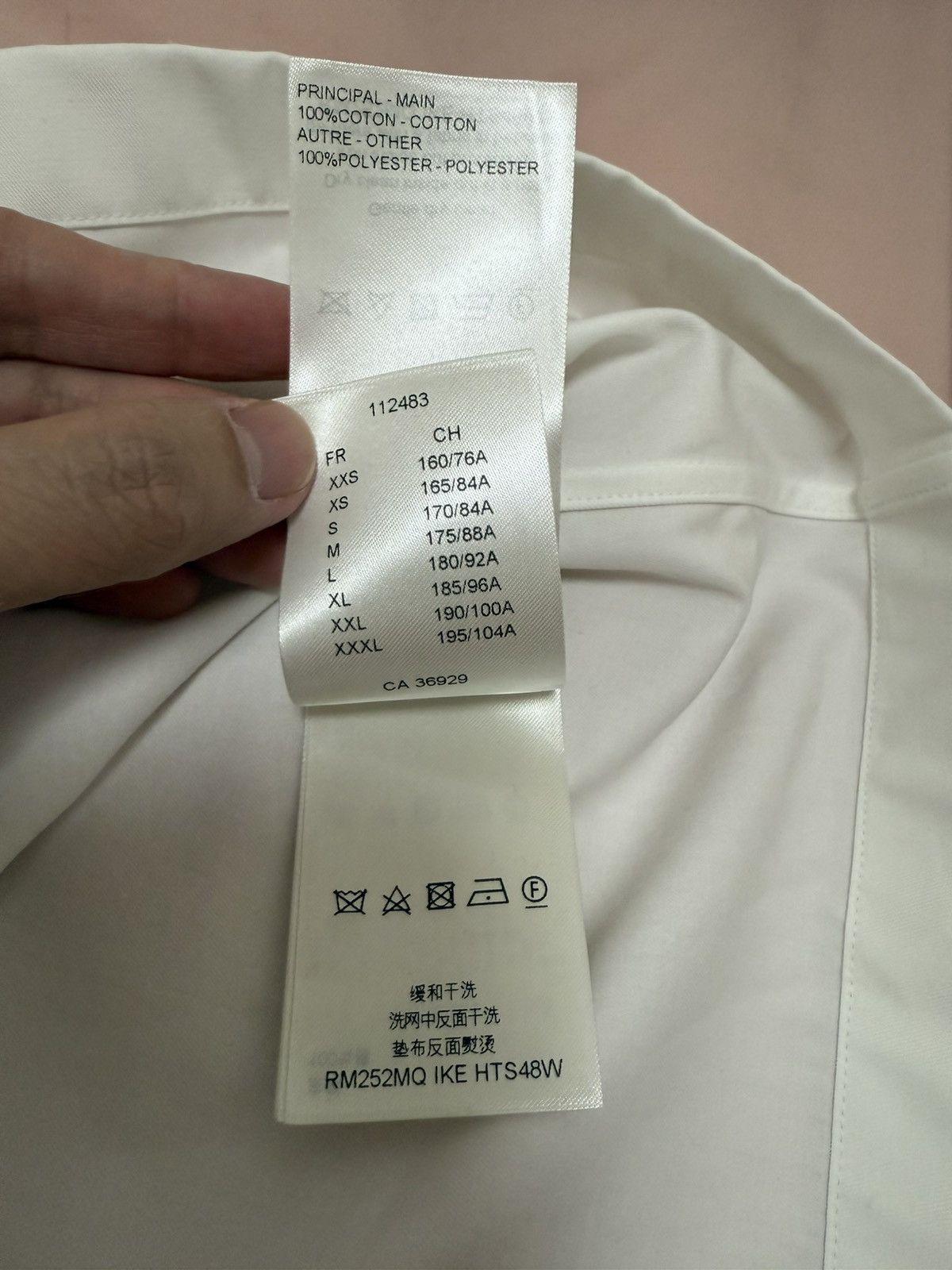 Louis Vuitton Louis Vuitton white monogram pocket shirt S Size US S / EU 44-46 / 1 - 8 Thumbnail