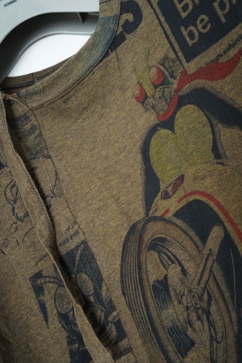 Yohji Yamamoto Yohji Yamamoto Yohji Yamamoto Comic Print Short Sleeve T-S Size US M / EU 48-50 / 2 - 5 Thumbnail