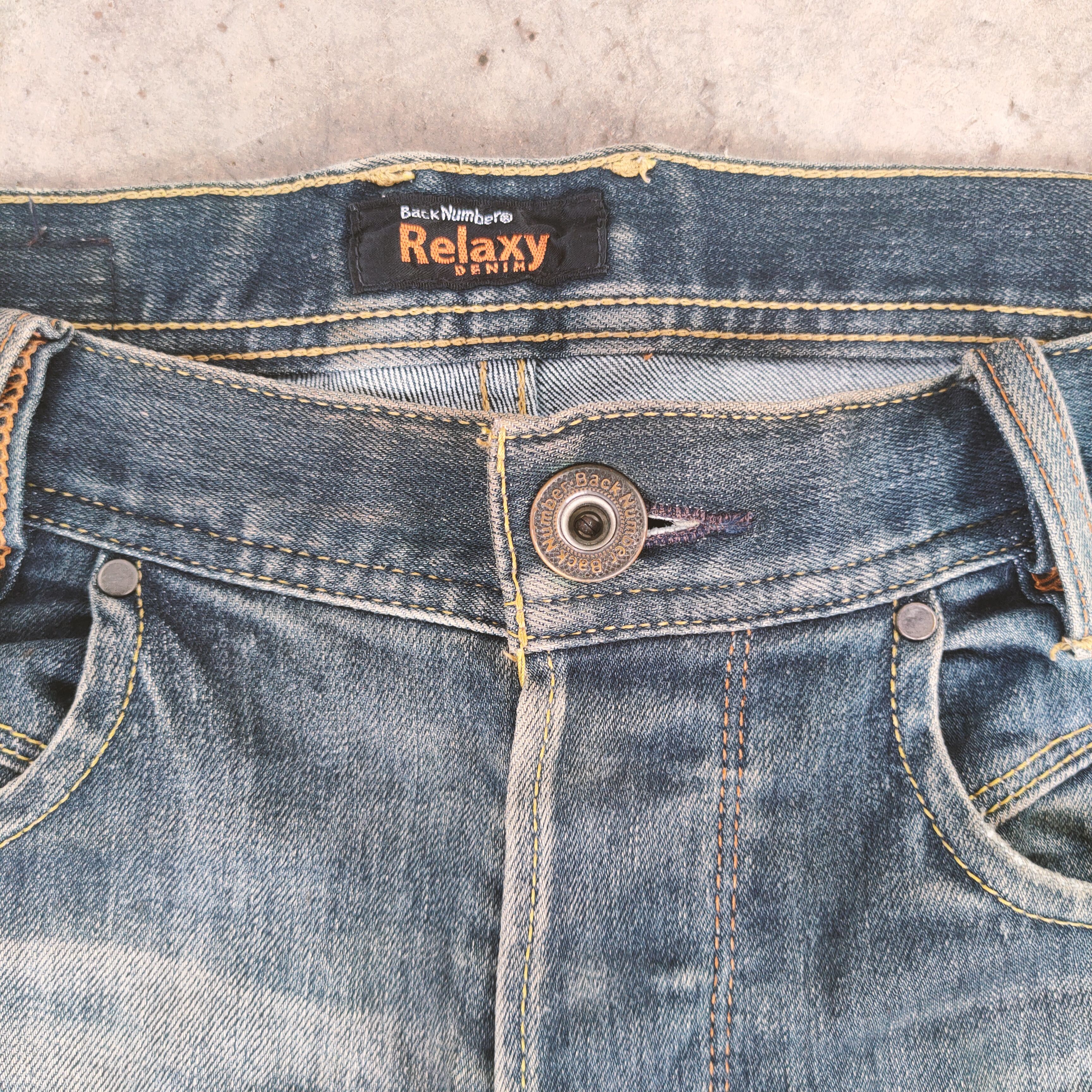 Rusty VINTAGE BACK NUMBER RUSTY RIPPED FADED JEANS DENIM PANTS Size US 30 / EU 46 - 6 Thumbnail