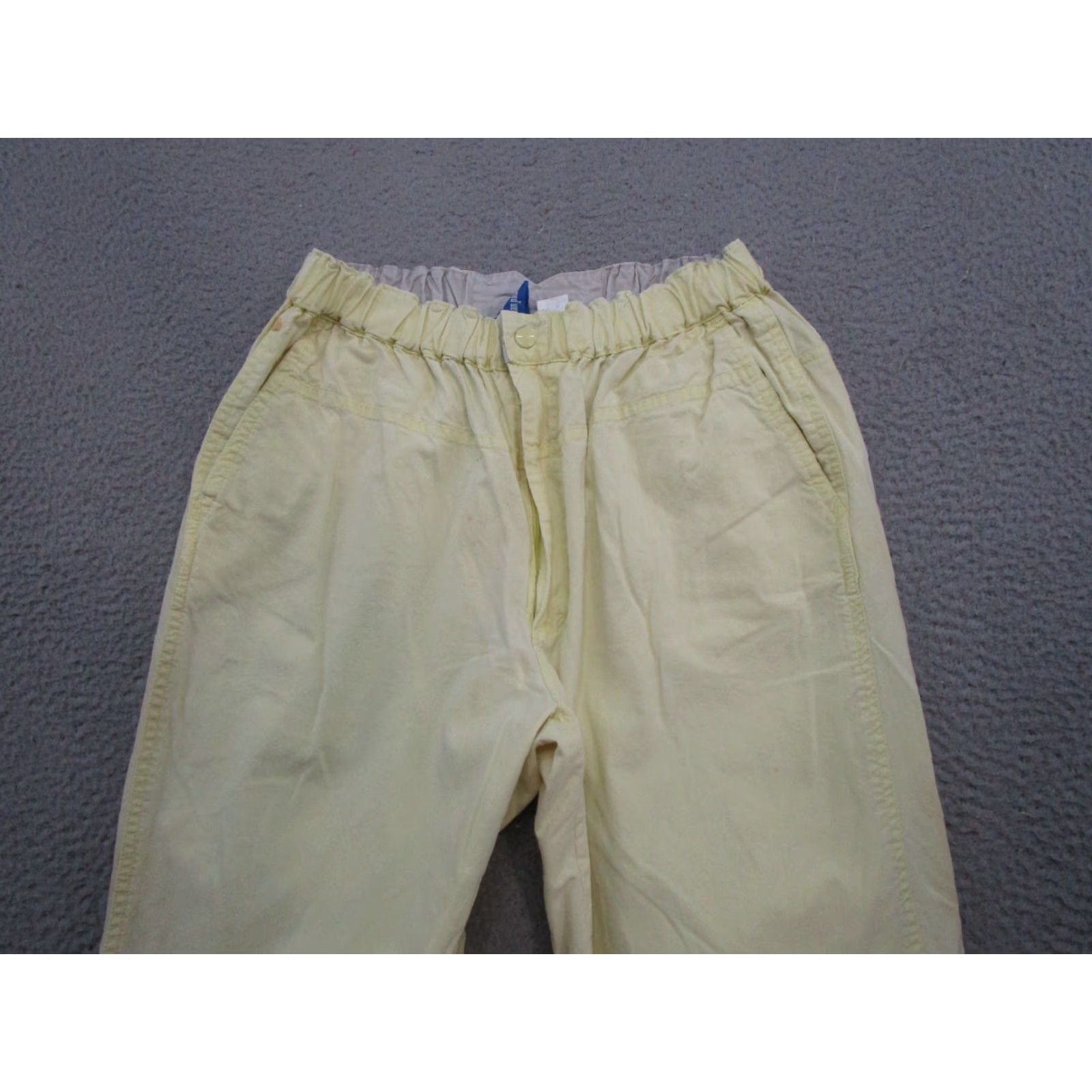 Ocean Pacific Vintage Ocean Pacific Mens Yellow Elastic Waist Pants 32 Beach 90s OP 5-Pocket Flat Front Cotton Pants Mens Regulus Size US 32 / EU 48 - 4 Thumbnail