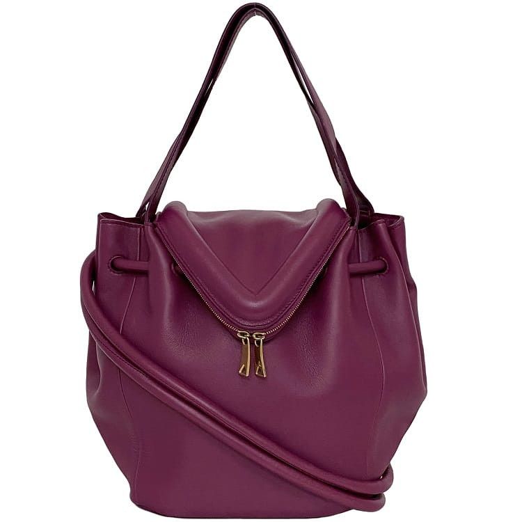 Bottega Veneta BOTTEGA VENETA Shoulder Bag Purple Leather Size ONE SIZE - 1 Thumbnail