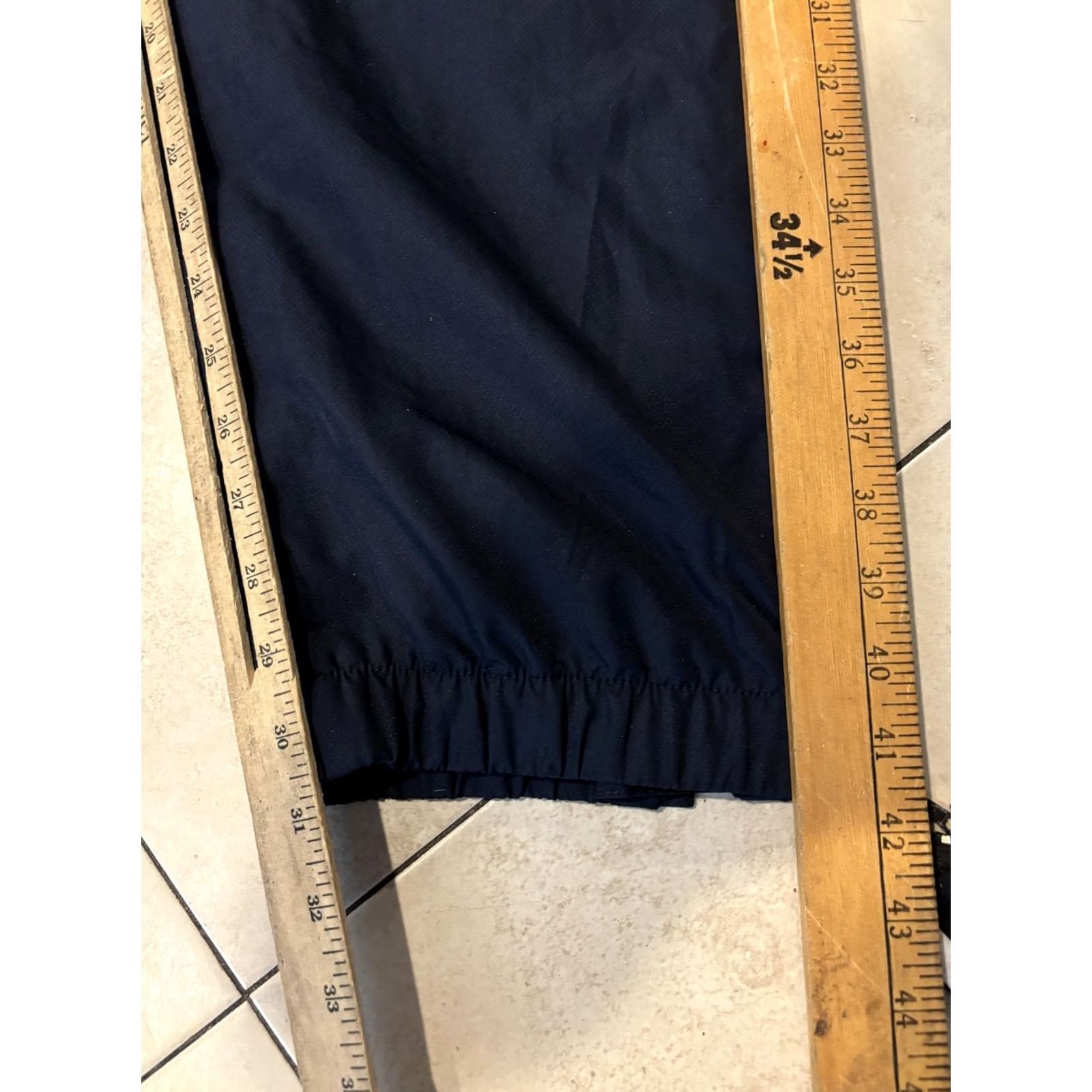 Vintage Lacoste Sport Pants Mens 3XL Blue Track Joggers Elastic Waist Logo Side Stripe Mens Size US 39 - 7 Thumbnail