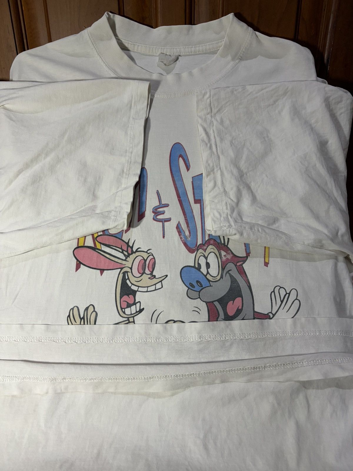 Nickelodeon Vintage 1984 Ren & Stimpy Show Nickelodeon Tee Size US L / EU 52-54 / 3 - 2 Thumbnail