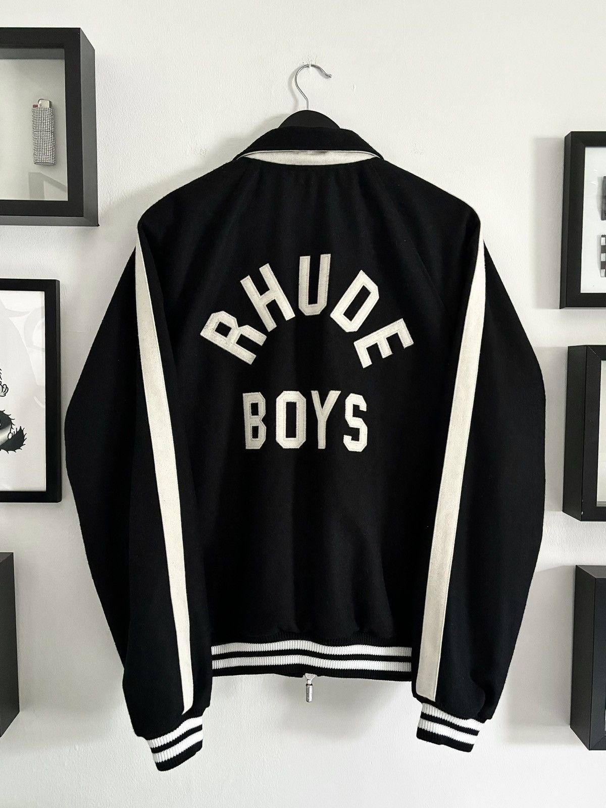 Rhude RHUDE BOYS VARSITY TEDDY JACKET | Grailed