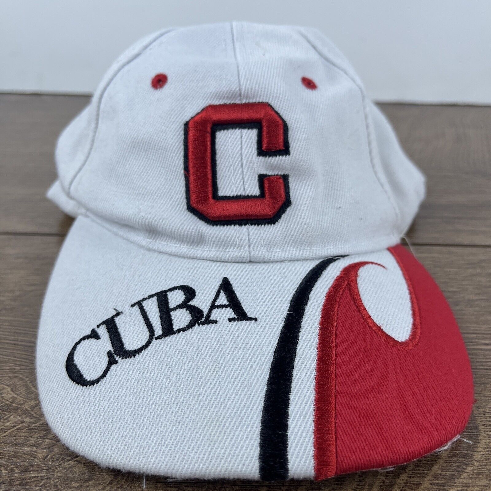 Other Cuba Hat Cuba White Hat Adjustable Adult Size Hat Cap Size ONE SIZE - 2 Thumbnail