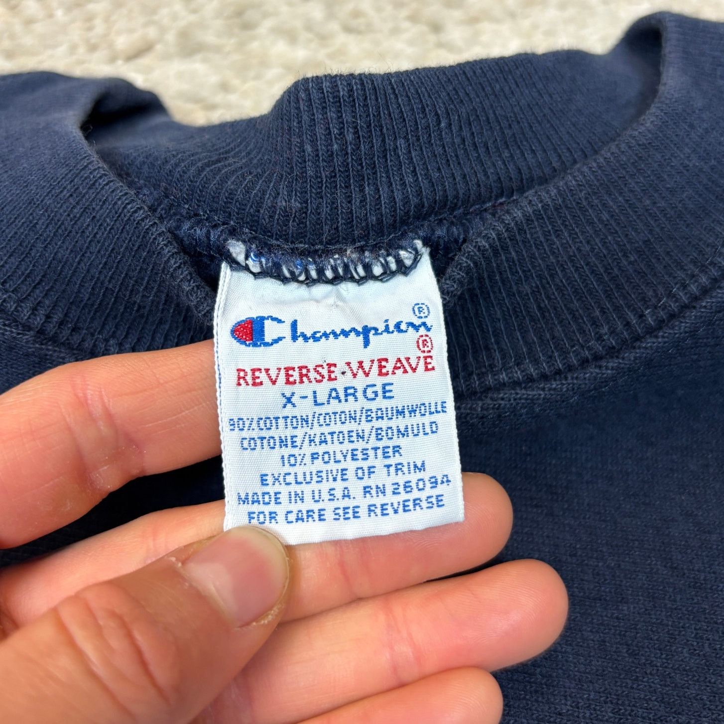 Champion × Vintage VTG 90s Champion Reverse Weave Paramount Crop Sweatshirt XL Size XL / US 12-14 / IT 48-50 - 4 Thumbnail
